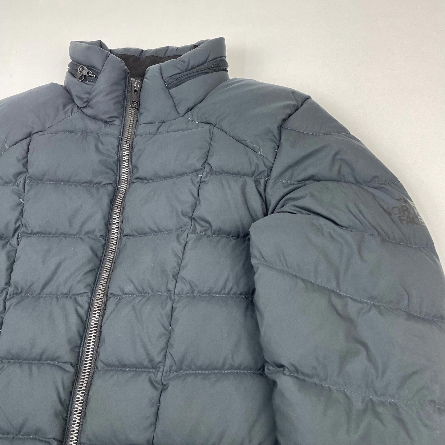 Women’s Dark Grey THE NORTH FACE Goose Down Puffer Gilet Jacket , Size XS