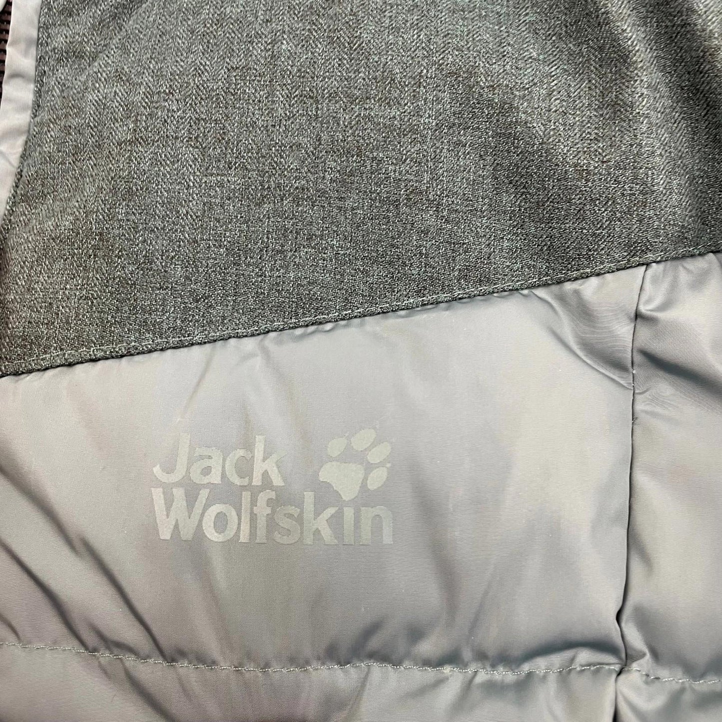 JACK WOLFSKIN Women's Puffer Jacket Fur Hood Outdoor Winter Green Size UK 6