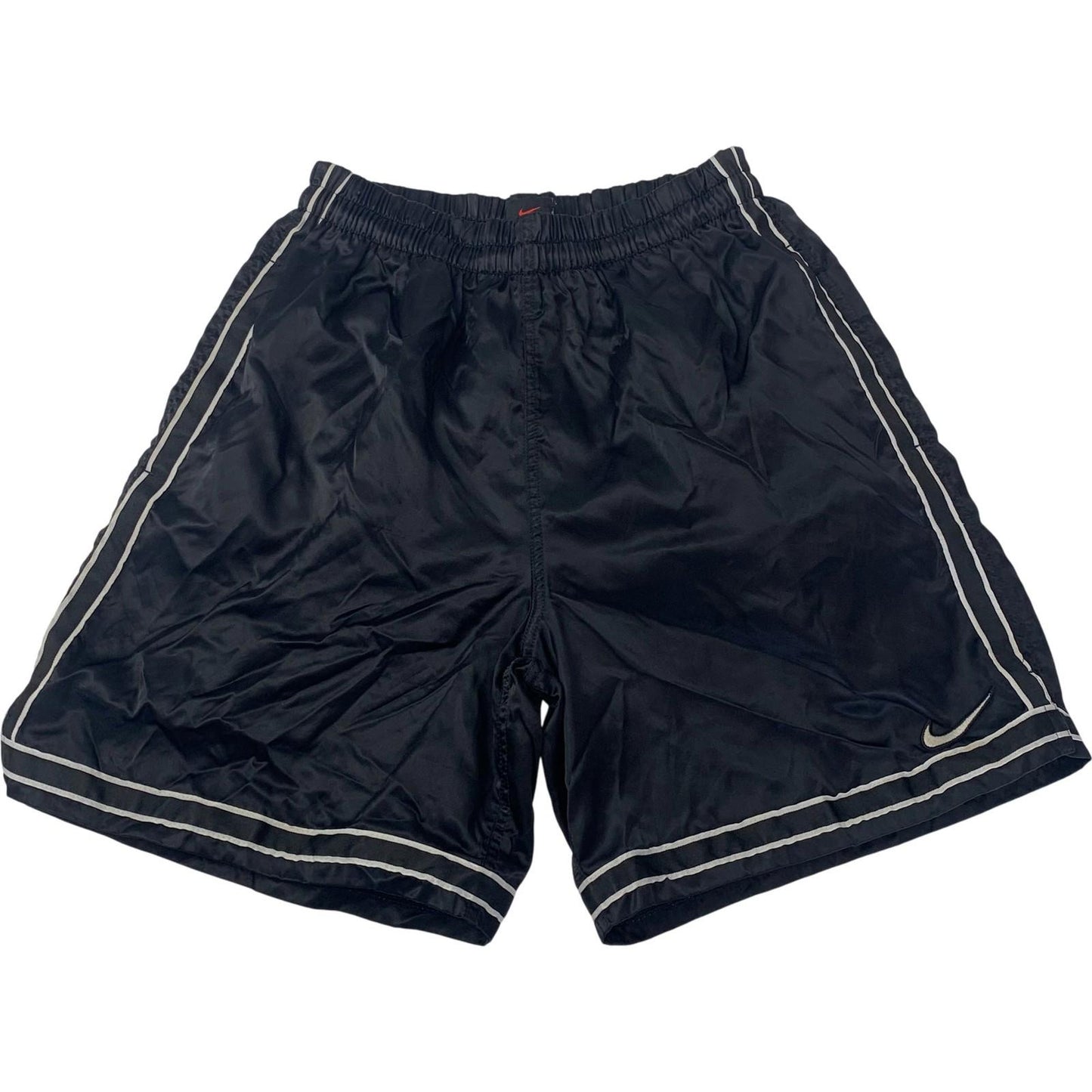 NIKE Athletic Shorts Reflective Trim Black Activewear Womens Small