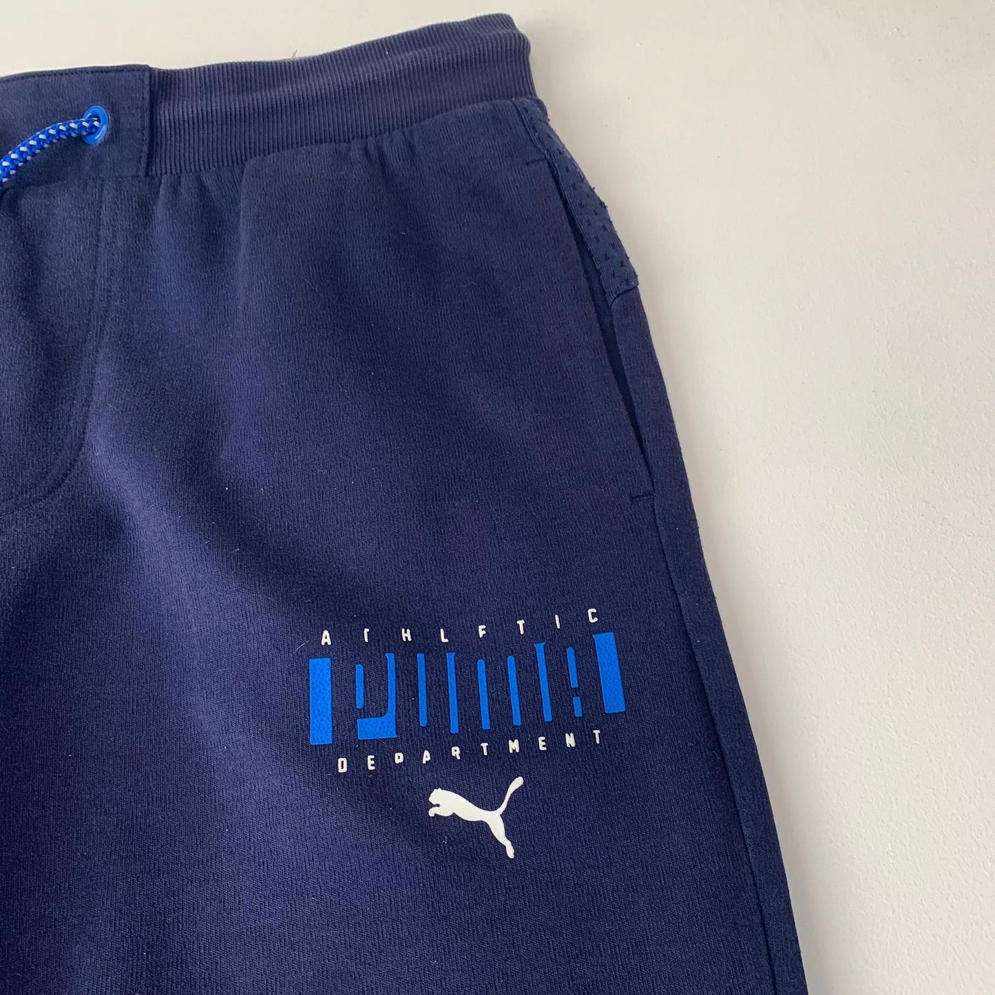 Puma Jogger Sweatpants Athletic Navy Blue Mens Large 1968 Graphic