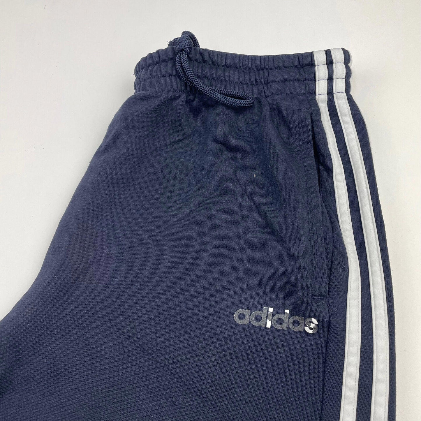 Men’s Blue ADIDAS 3 Stripe Joggers , Size Large