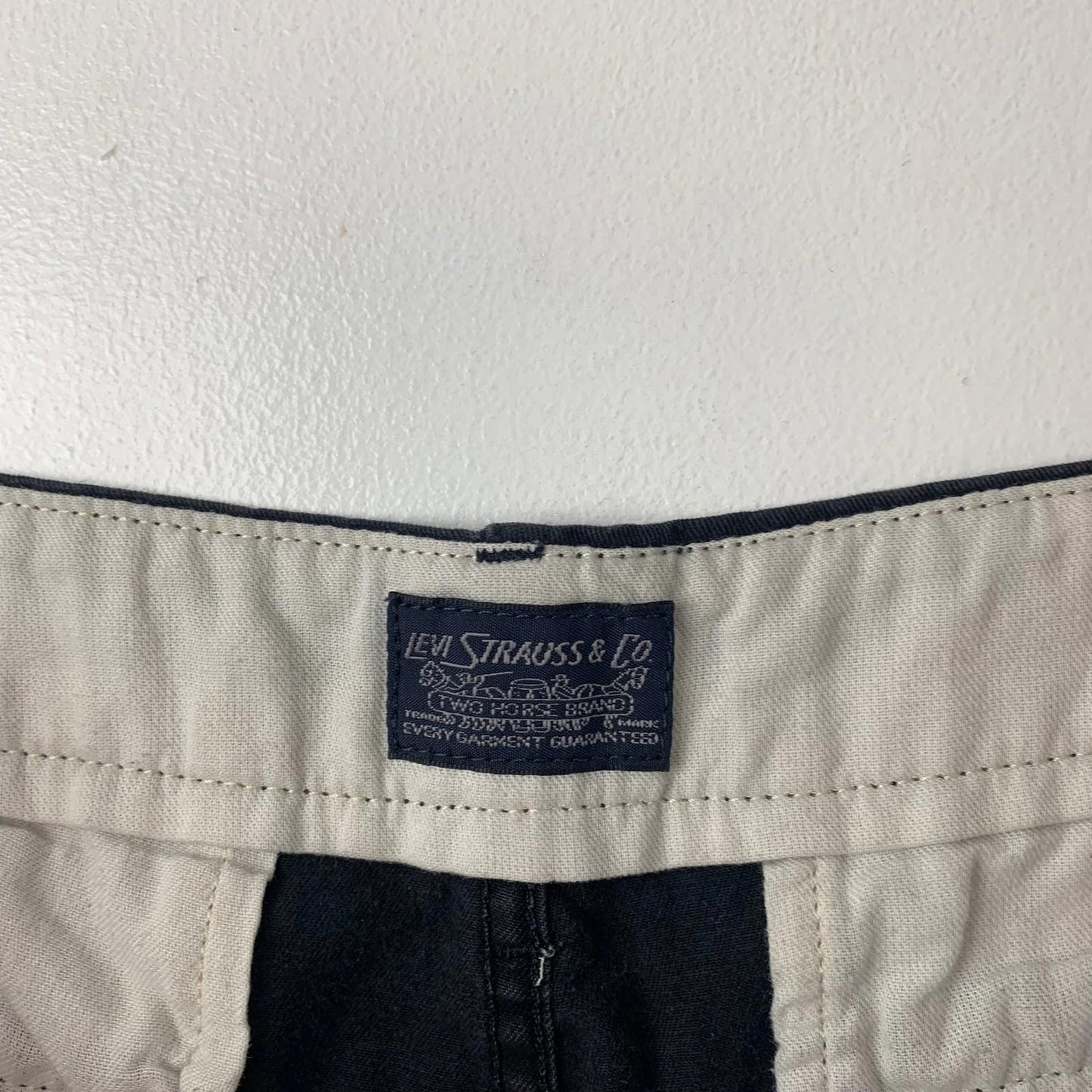 Levi's Trousers Casual Black Cotton Straight Black Mens 32 X 30