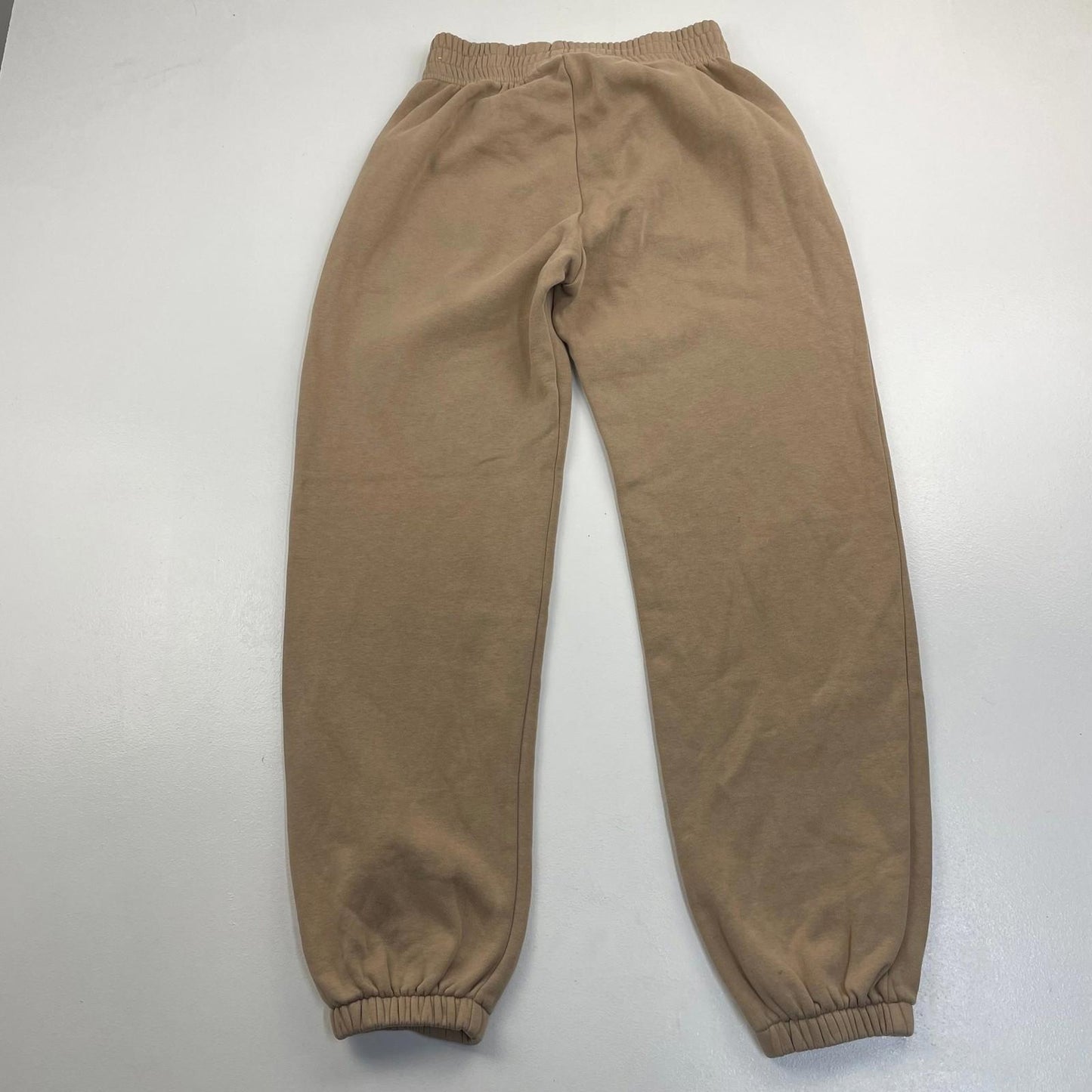 Nike Jogger Sweatpants Beige Relaxed Fit Logo Mens XS