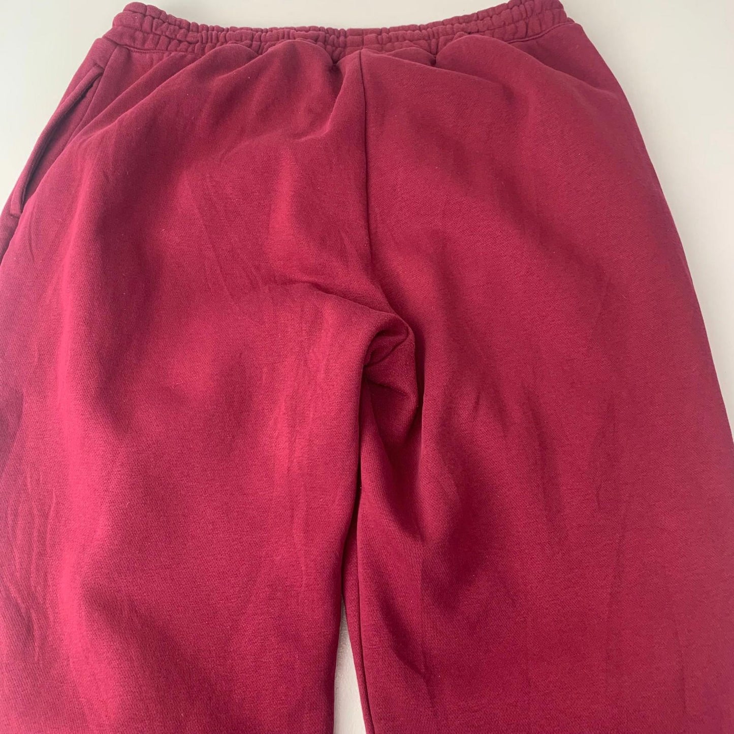 Reebok Activewear Jogger Sweatpants Burgundy Elastic Waist Mens Large