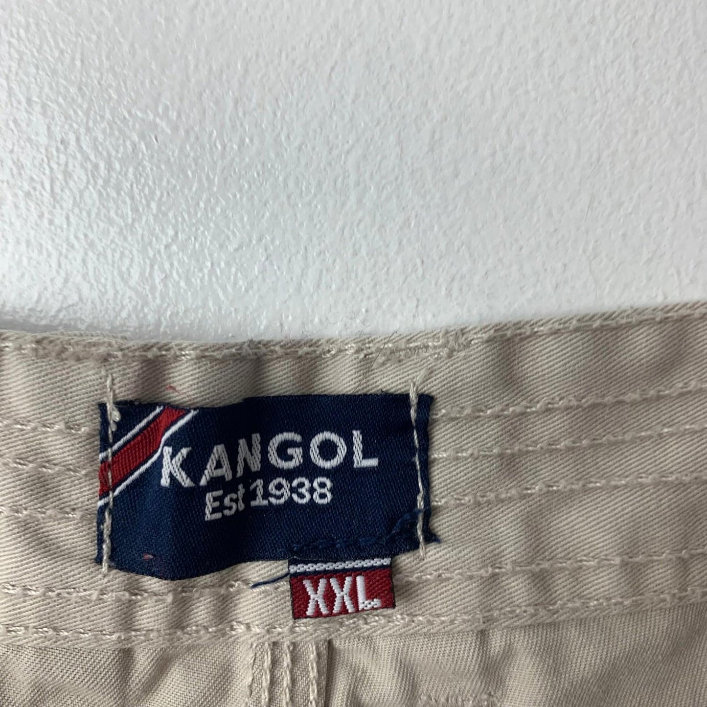 Kangol Chino Shorts Casual Beige Mens XXL