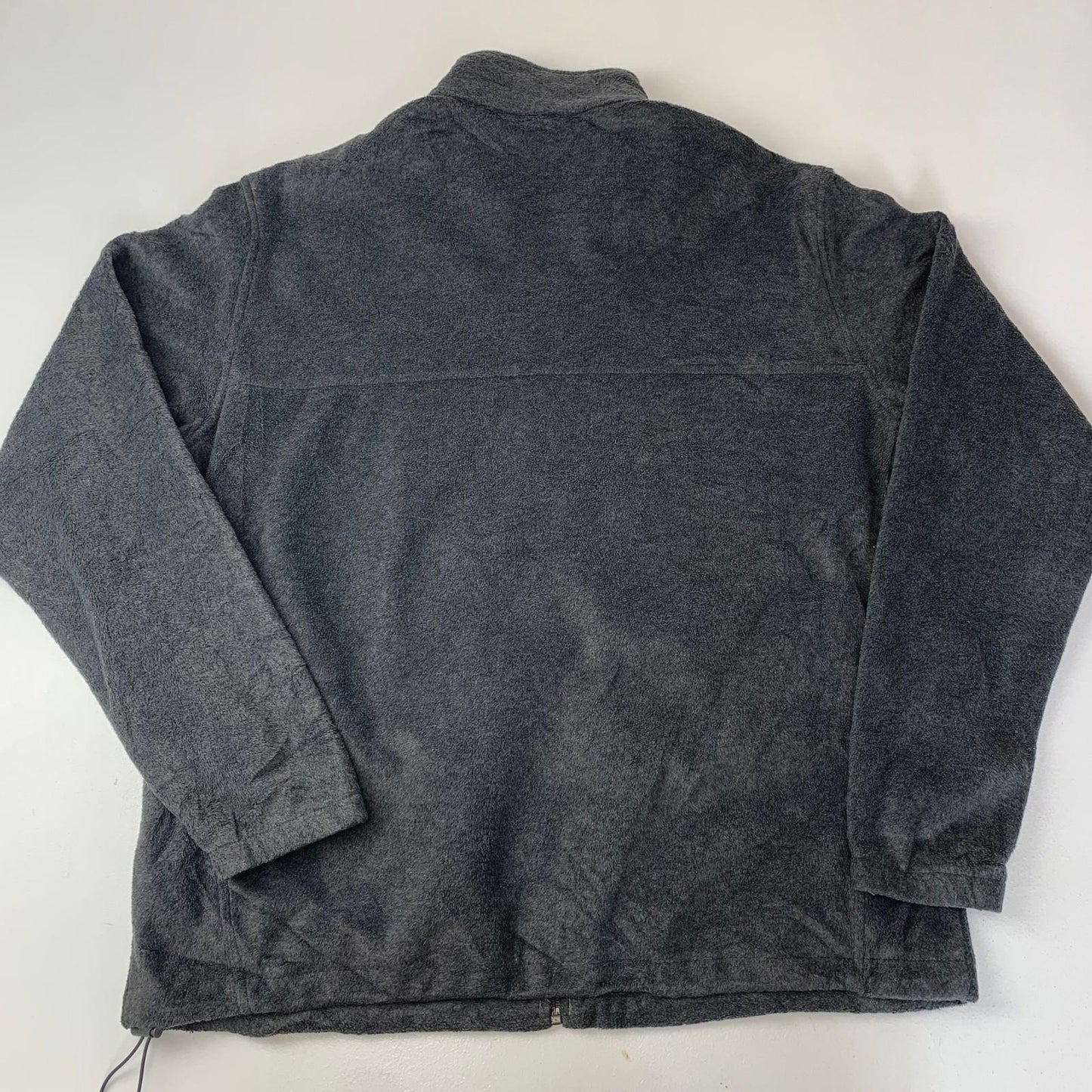 Columbia Fleece Jacket Full Zip Softshell Grey Mens XL