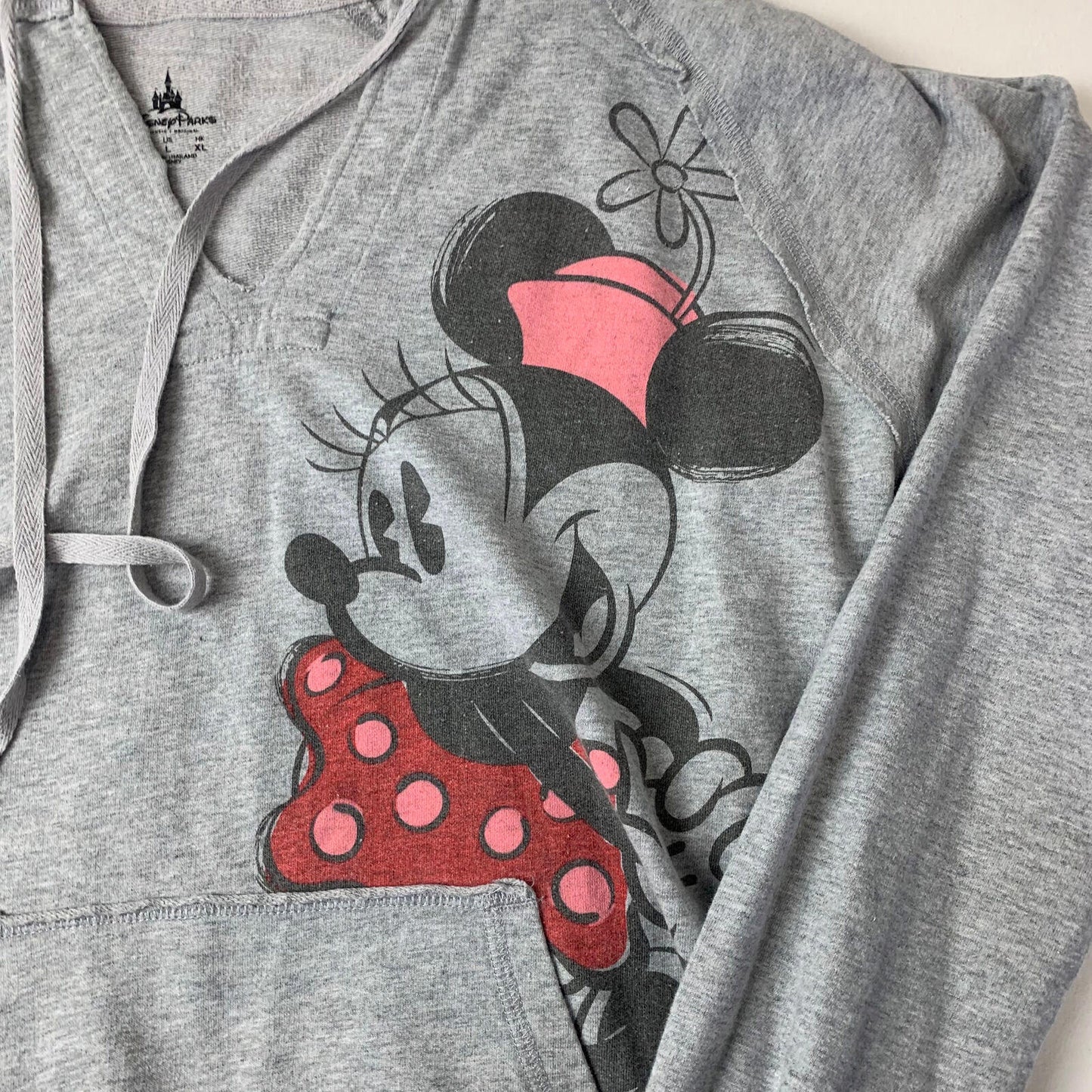 Girls Disney Minnie Mouse Hoodie / Grey / Girls Large / 13-14yrs