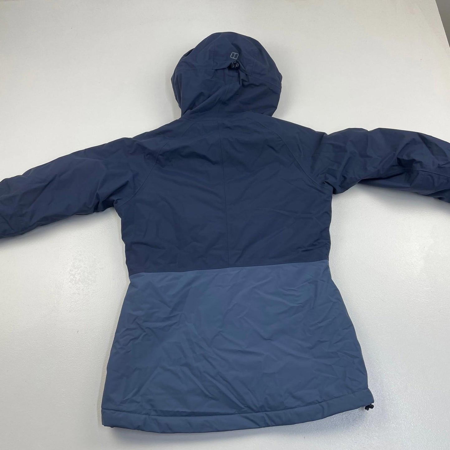 BERGHAUS Hydroshell Waterproof Jacket Hooded Outdoor Blue Womens XS