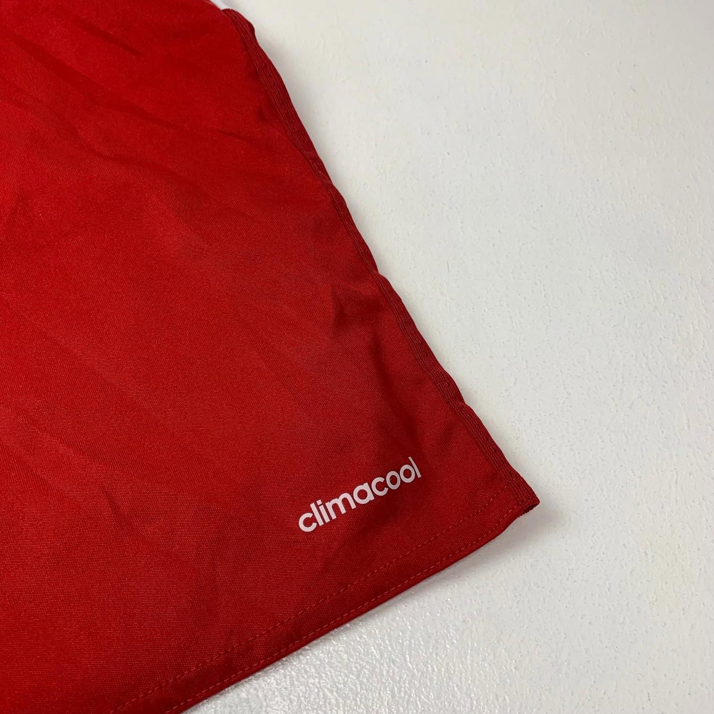 ADIDAS Climacool Sports Shorts Red Striped Athletic Boys Medium