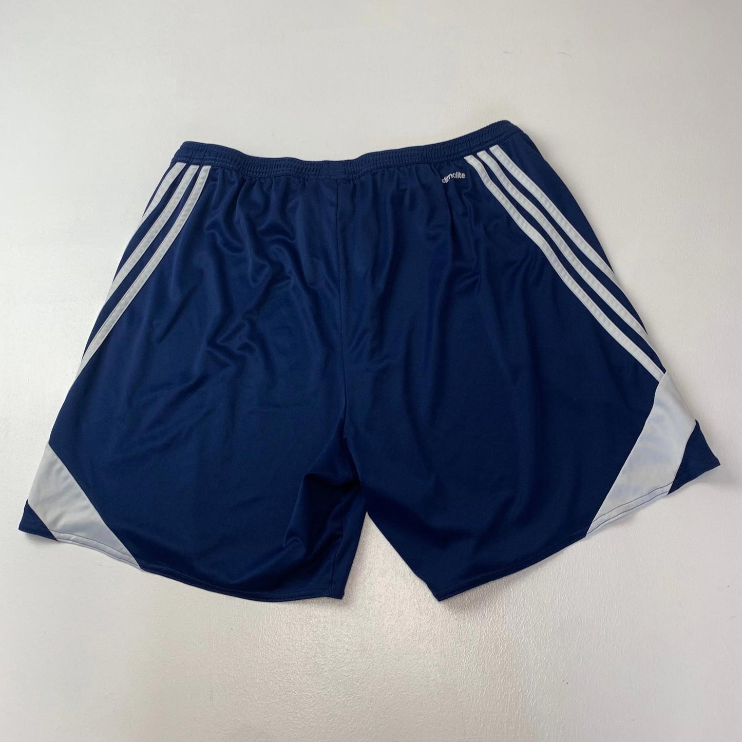 Adidas Climalite Athletic Shorts Navy White Mens XL