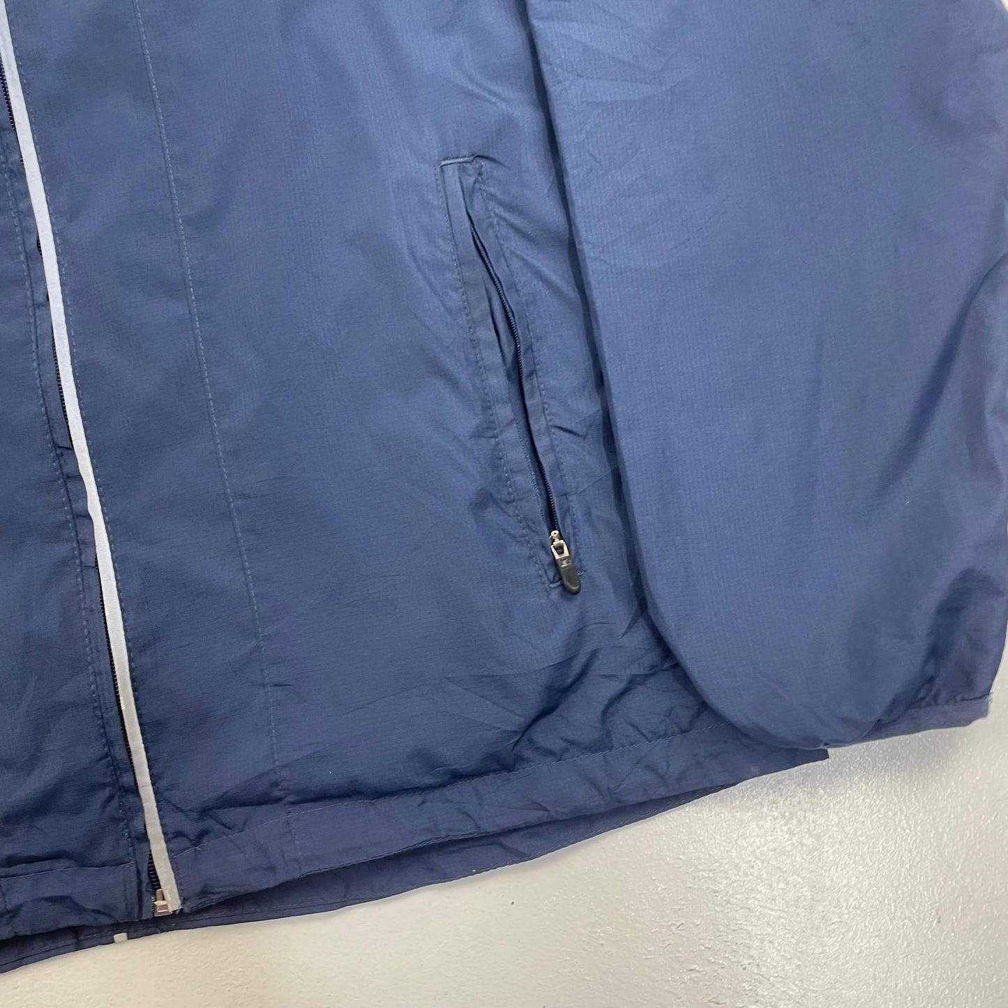 Starter Track Jacket Perforated Windbreaker Blue Mens Size M
