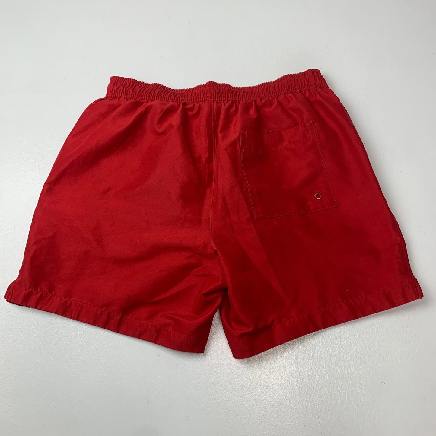 CALVIN KLEIN Swim Shorts Logo Tape Red Mens Small