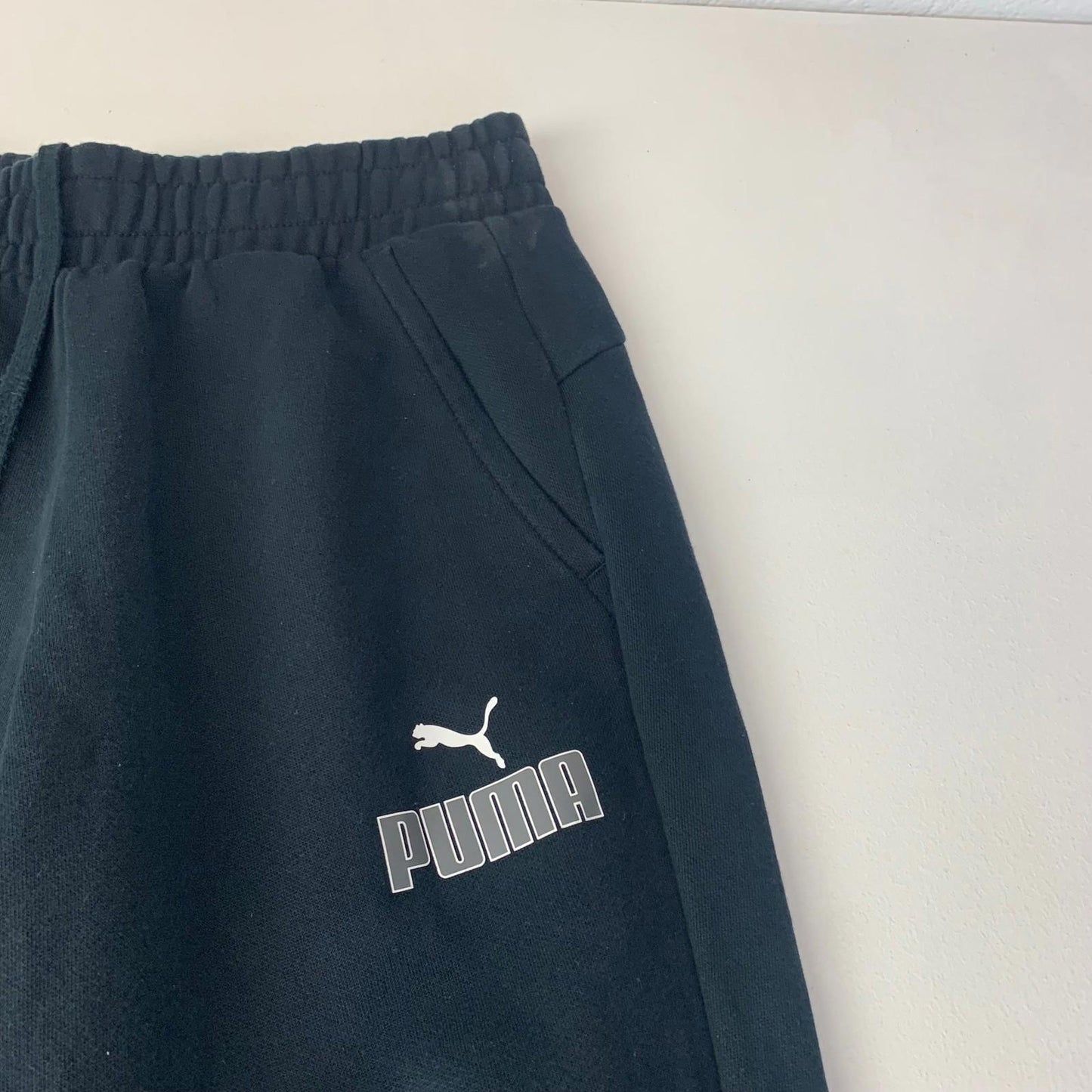 Puma Sweatpants Jogger Track Pants Black Mens Small