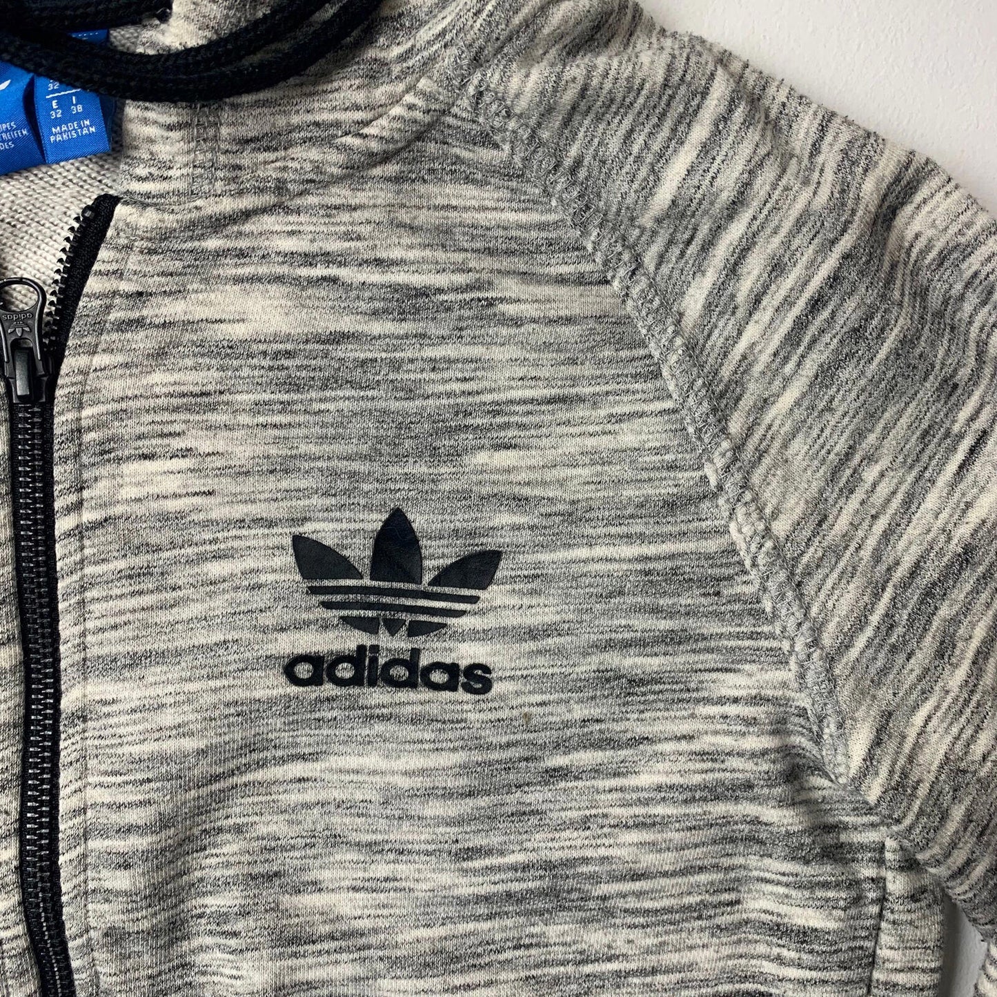 Women’s ADIDAS Full Zip Hoodie / Grey / UK6 /XS