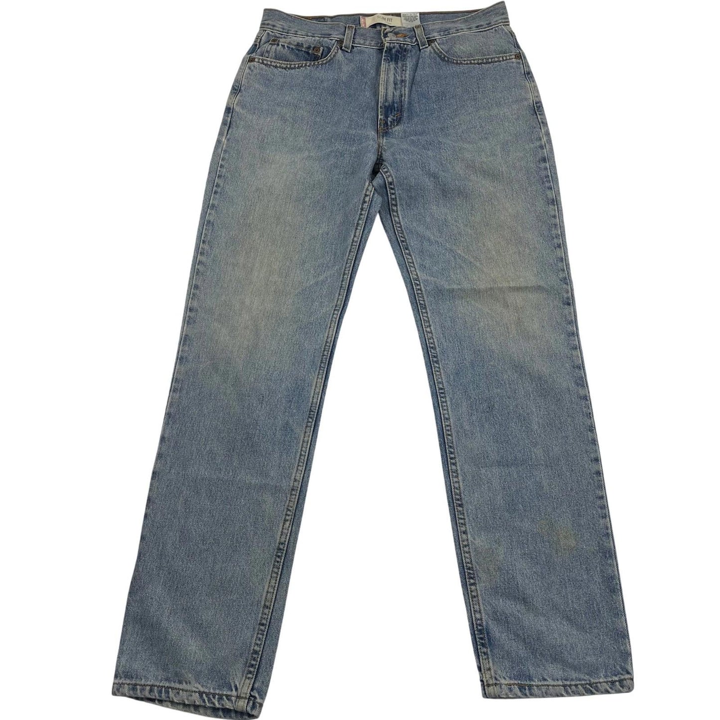 LEVI'S 512 Slim Fit Jeans Vintage Blue Denim Mens W34 L32