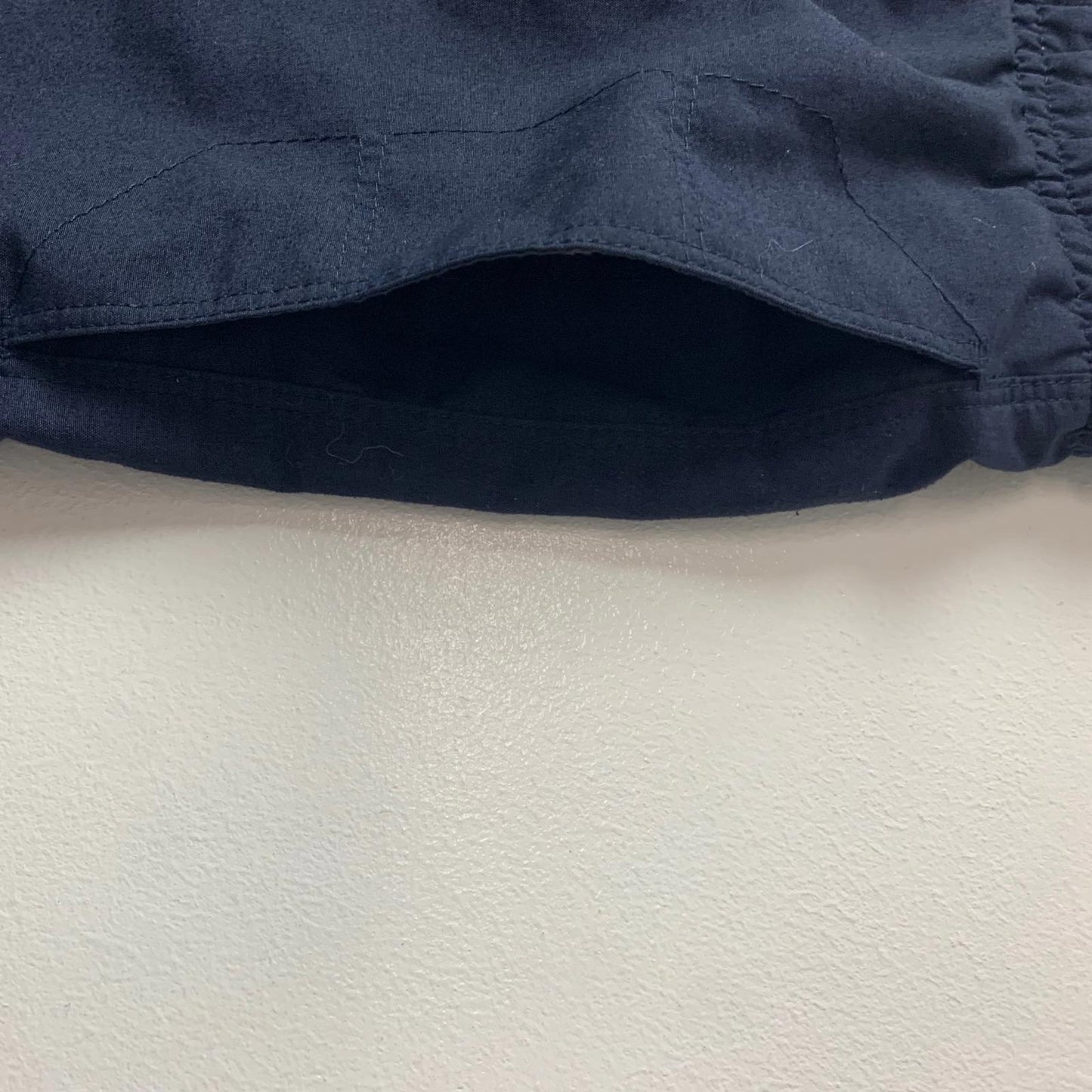 REEBOK Athletic Shorts Drawstring Navy Blue Mens S