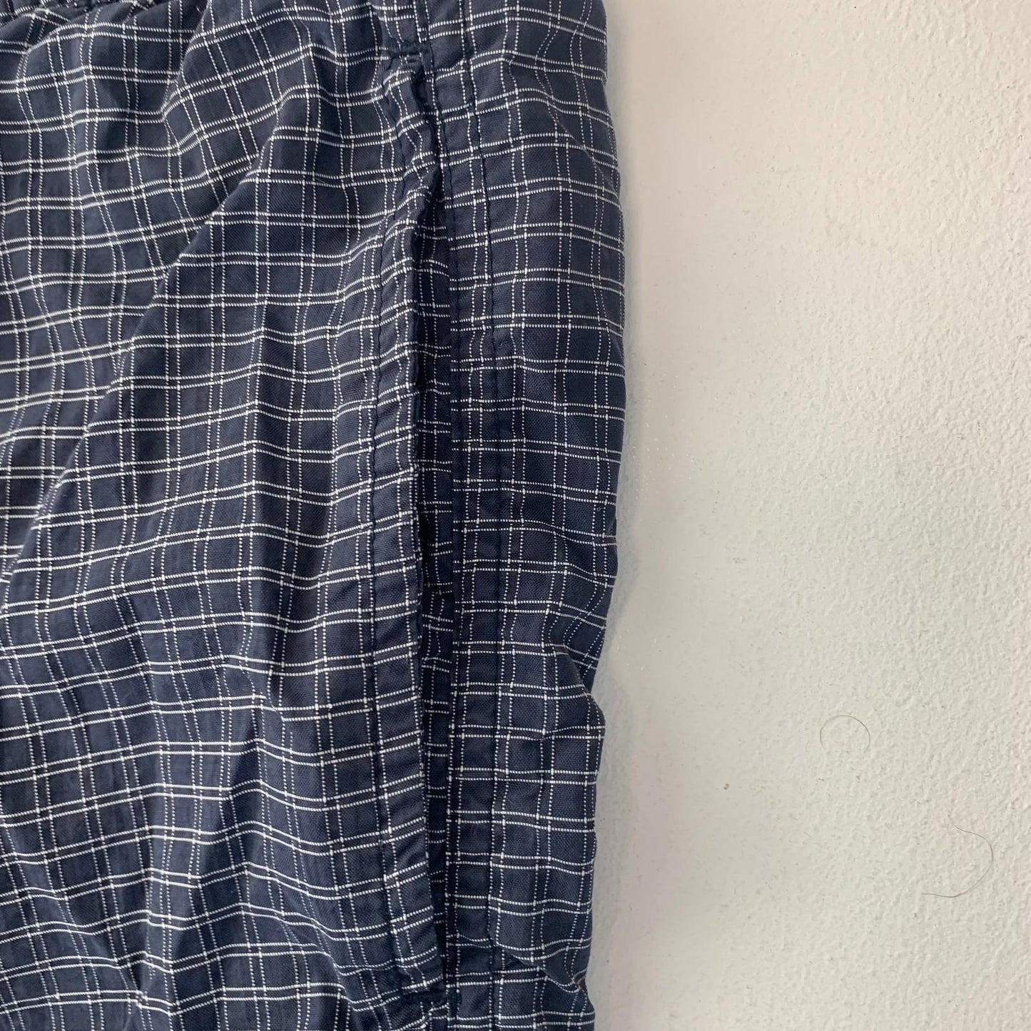 Reebok Essentials Swim Shorts Check Pattern Mesh Lining Blue Mens 30