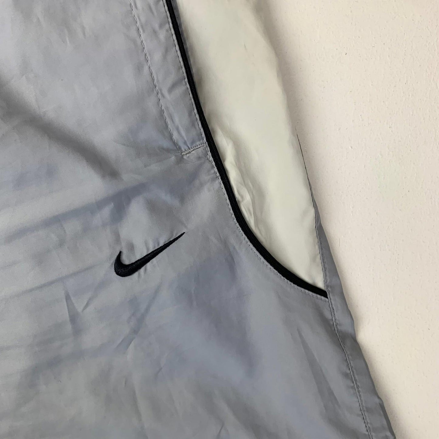 NIKE Athletic Dept Swim Shorts Grey Black Contrast Mens Size L