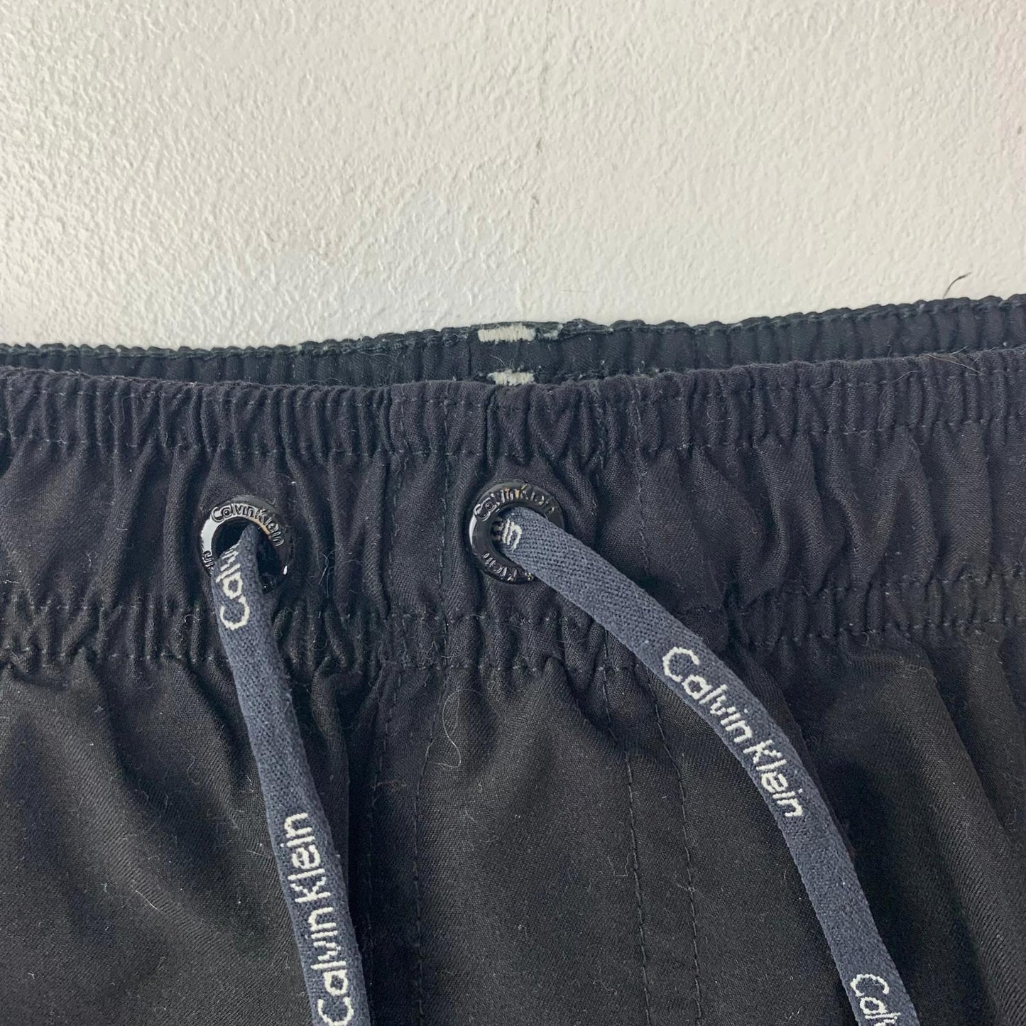 Calvin Klein Swim Shorts Elastic Waist Black Mens Large