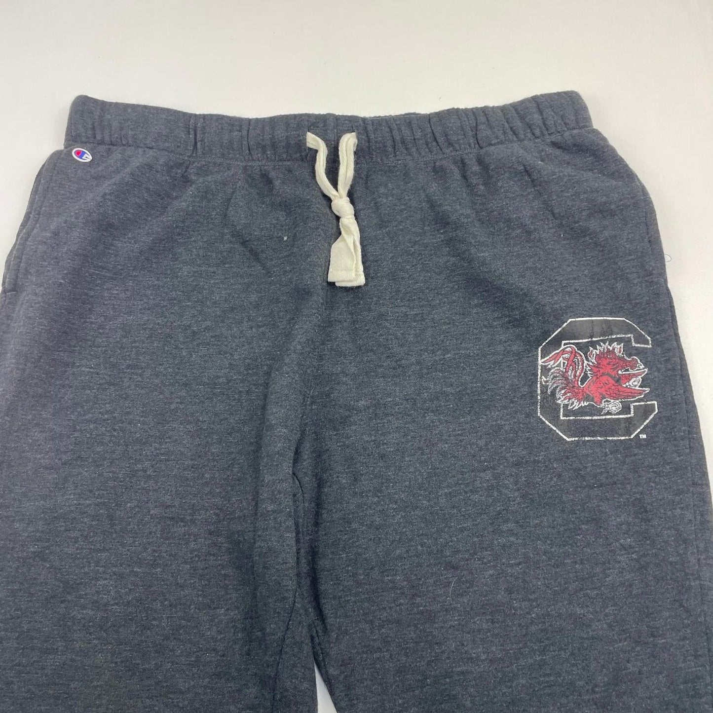 Champion Jogger Sweatpants Drawstring Logo Dark Grey Womens XL