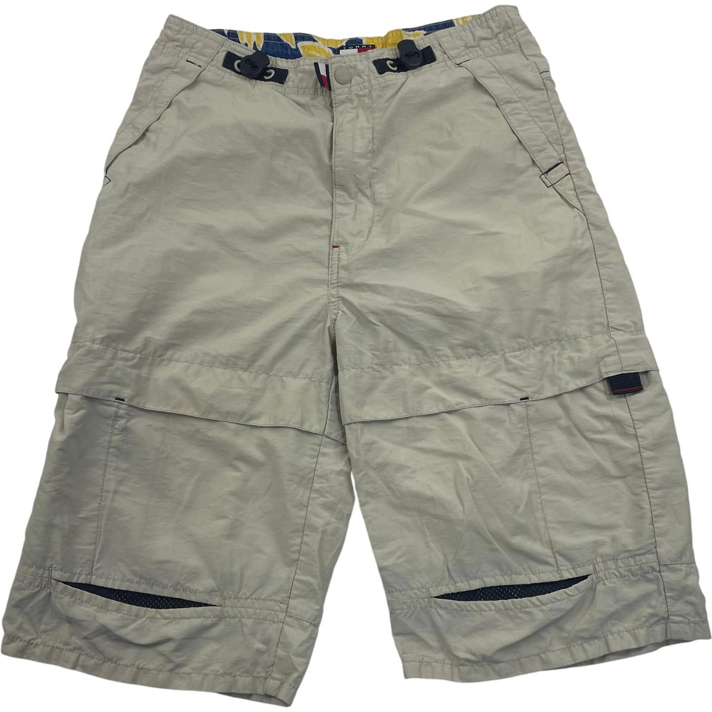TOMMY HILFIGER Boys Casual Cargo Shorts Beige Outdoor Style Age 16