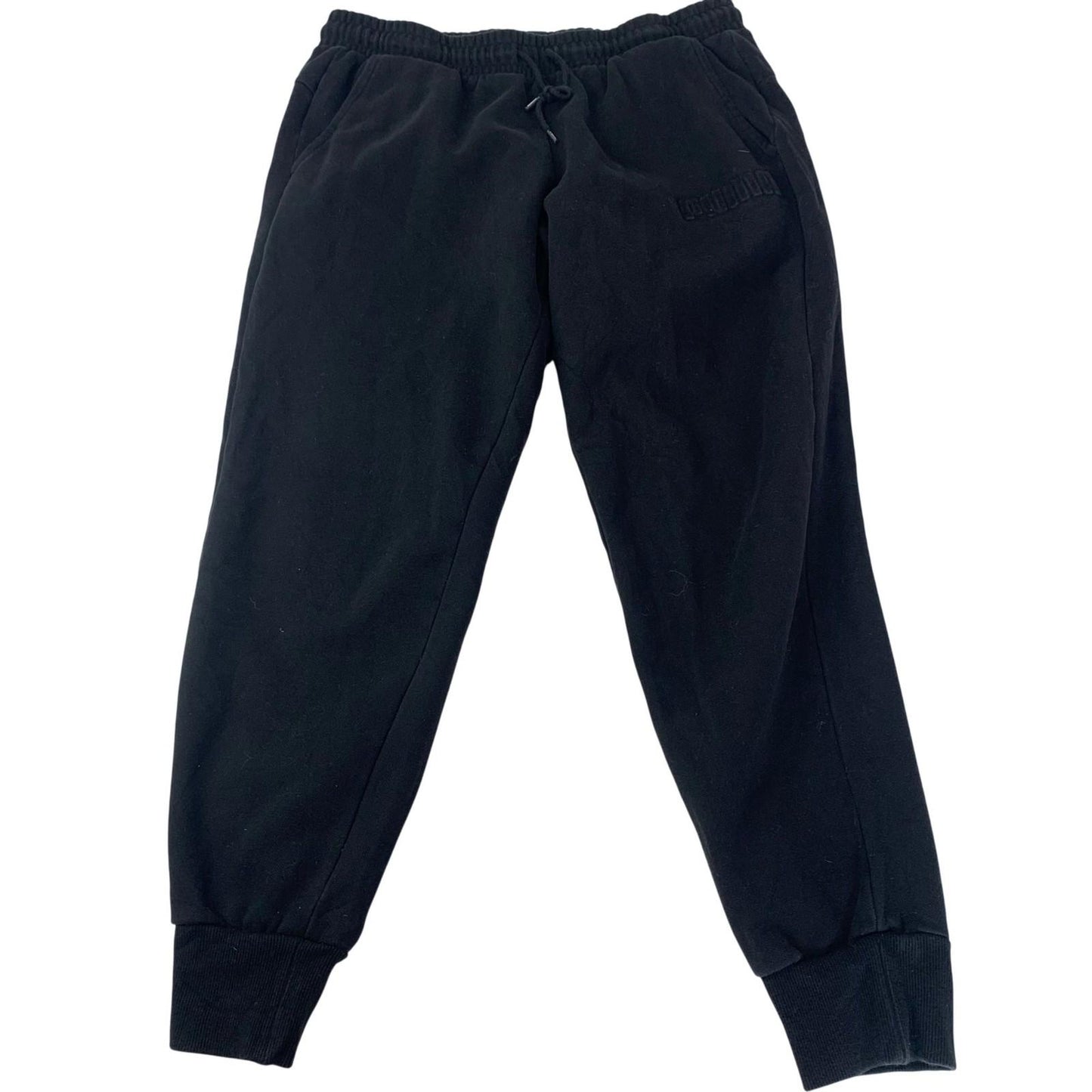 PUMA Jogger Trousers Casual Elastic Waist Black Mens Large