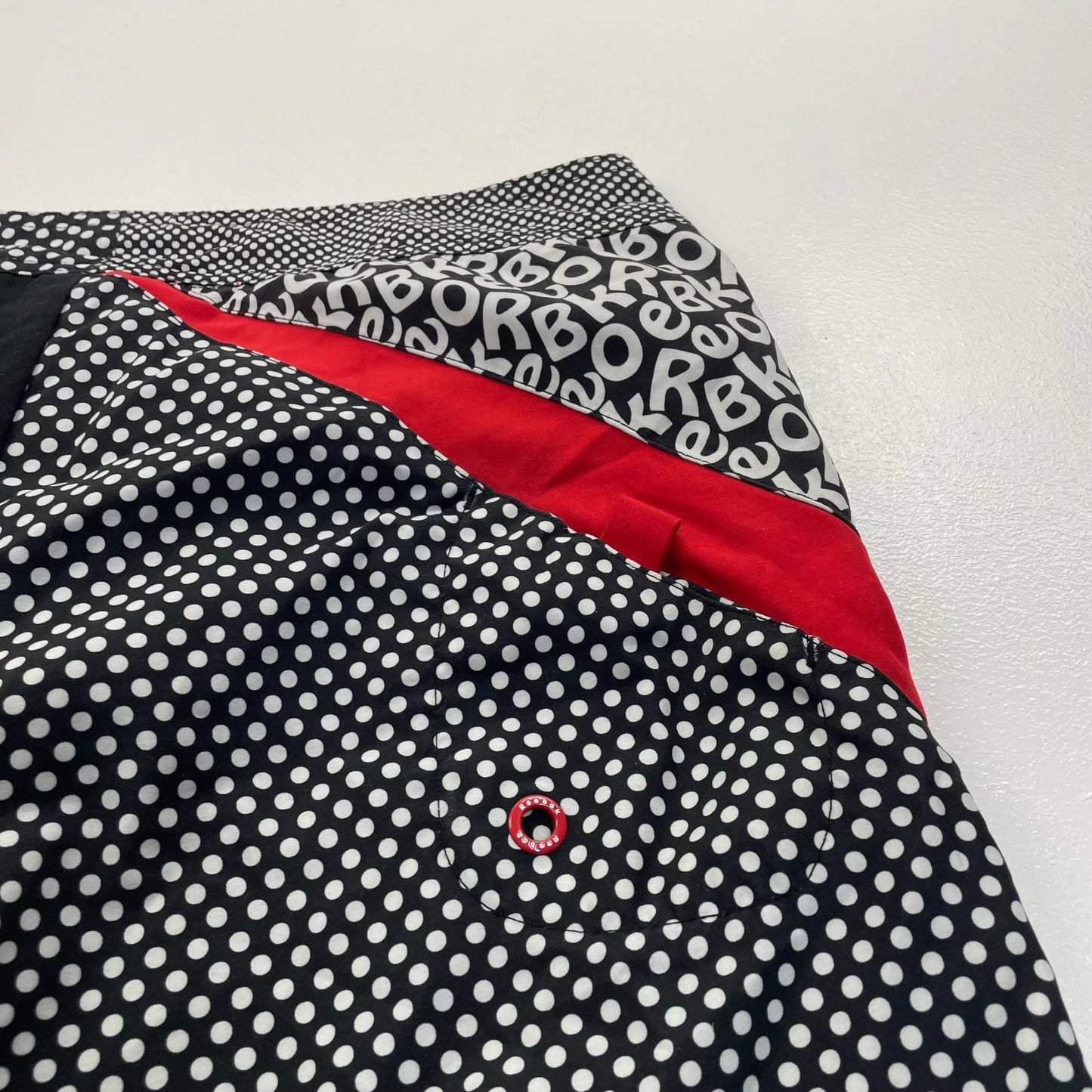Reebok Swim Shorts Polka Dot Multicoloured Quick Dry Mens UK M