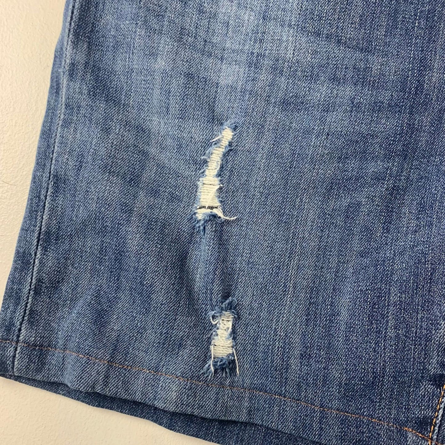 Levi's Denim Shorts Distressed Casual Blue Mens W32