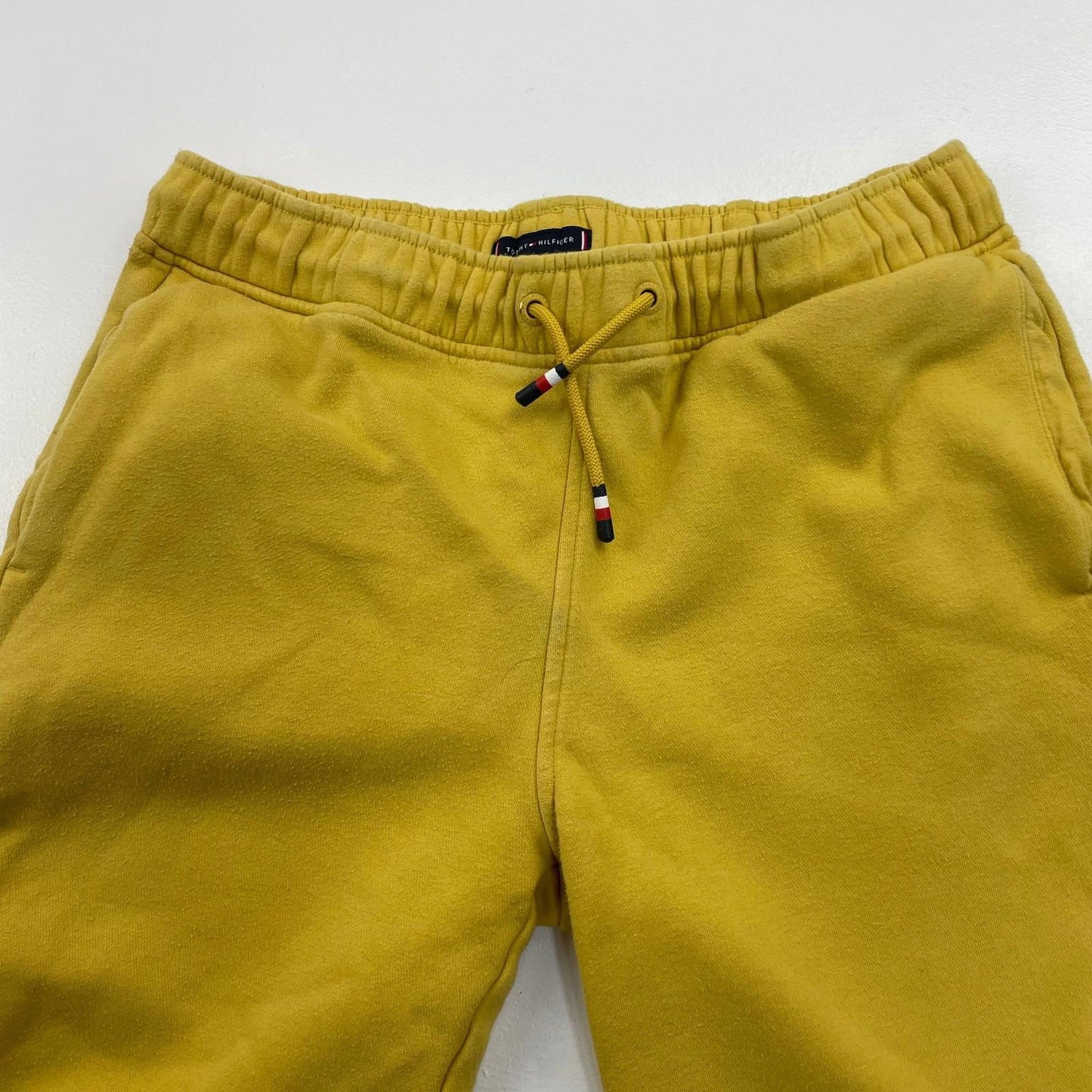 Tommy Hilfiger Boys Sweat Shorts Casual Yellow Elastic Age 16Yrs