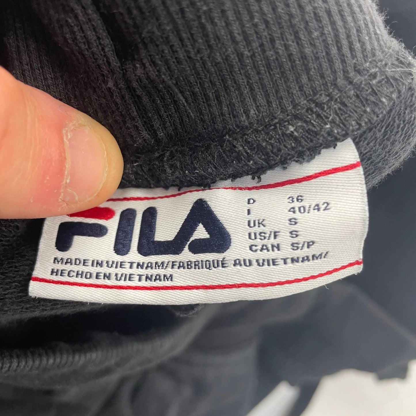 FILA Jogger Trousers Casual Sport Black Women UK S