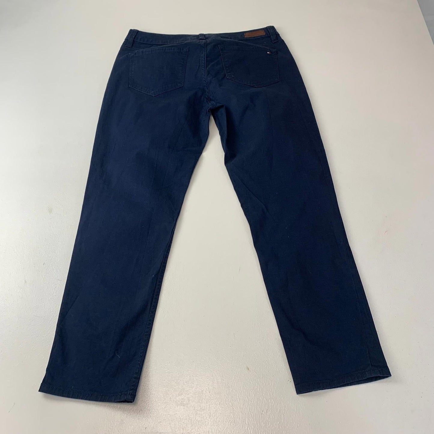 Tommy Hilfiger Straight Leg Trousers Classic Blue Denim Women UK 10