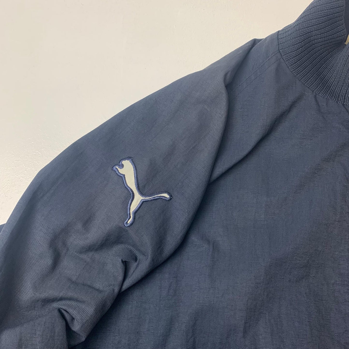 Men’s Vintage PUMA Bomber Jacket / Blue / XXL / 2XL