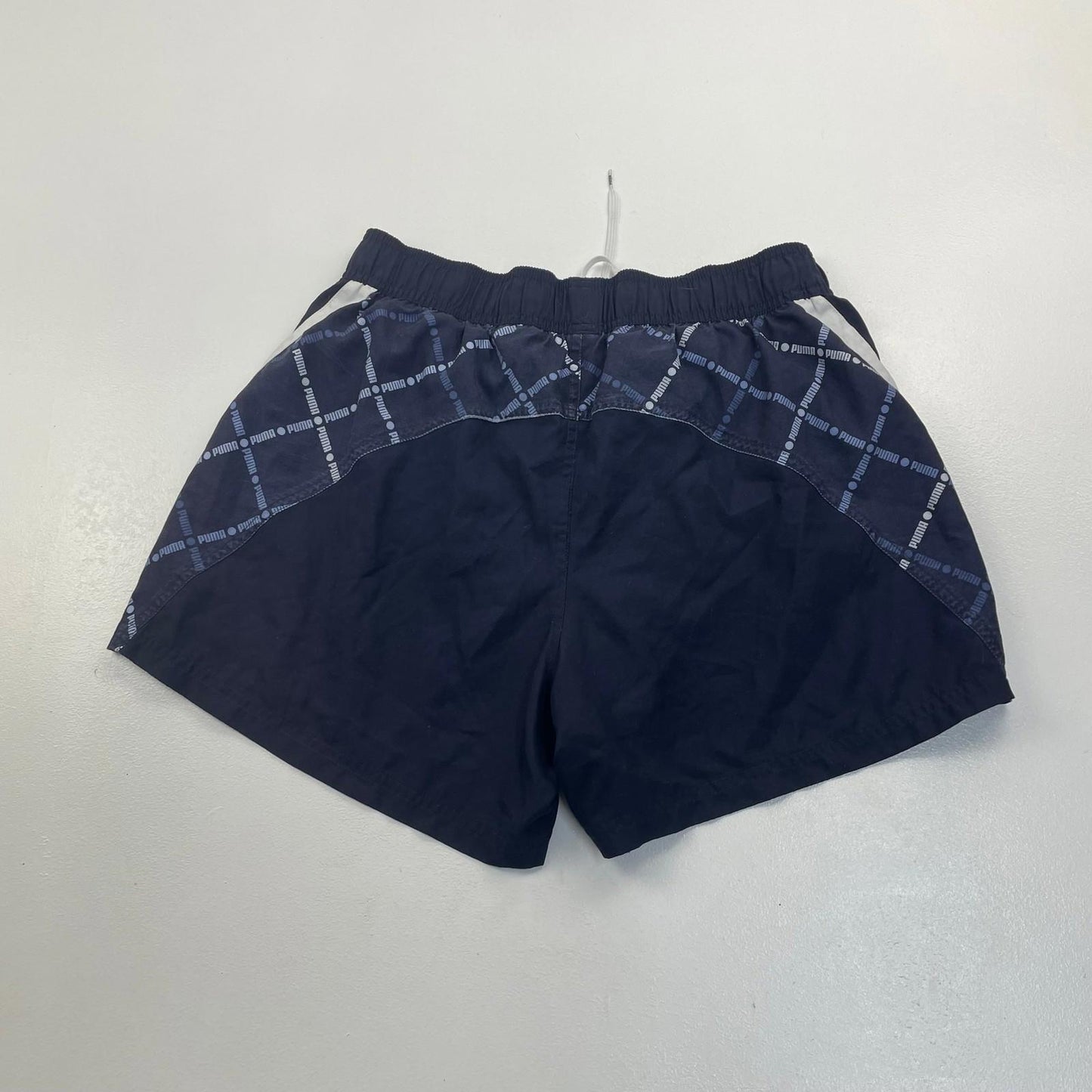Puma Activewear Shorts Athletic Mesh Drawstring Blue Mens M