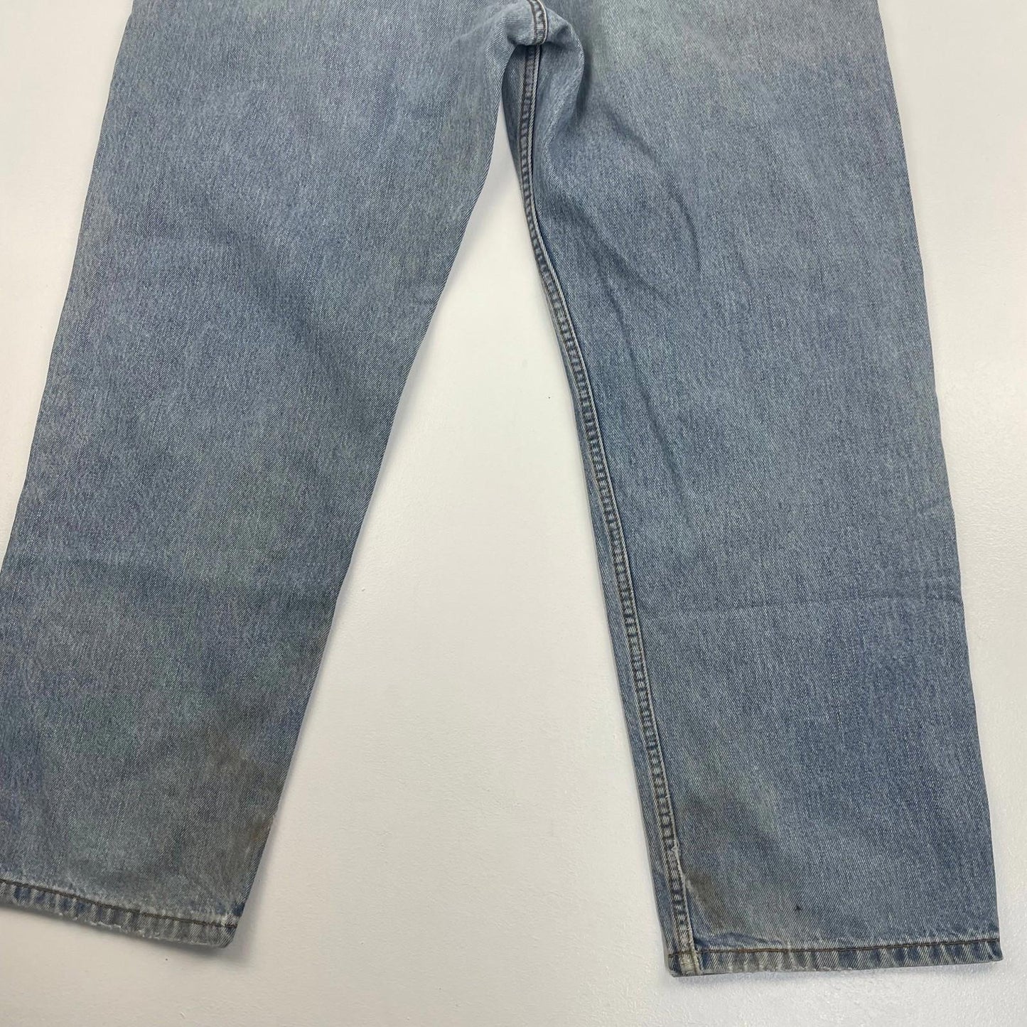 LEVI'S 501 Jeans Relaxed Fit Vintage Light Blue Denim Mens Size 38 X 30