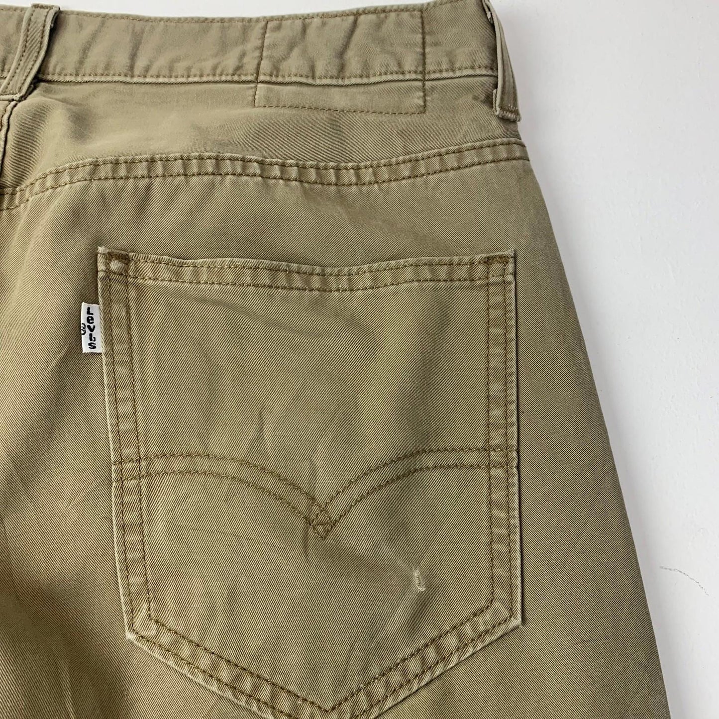 Levi's Trousers Straight Leg Chino Style Beige Mens W33 L30
