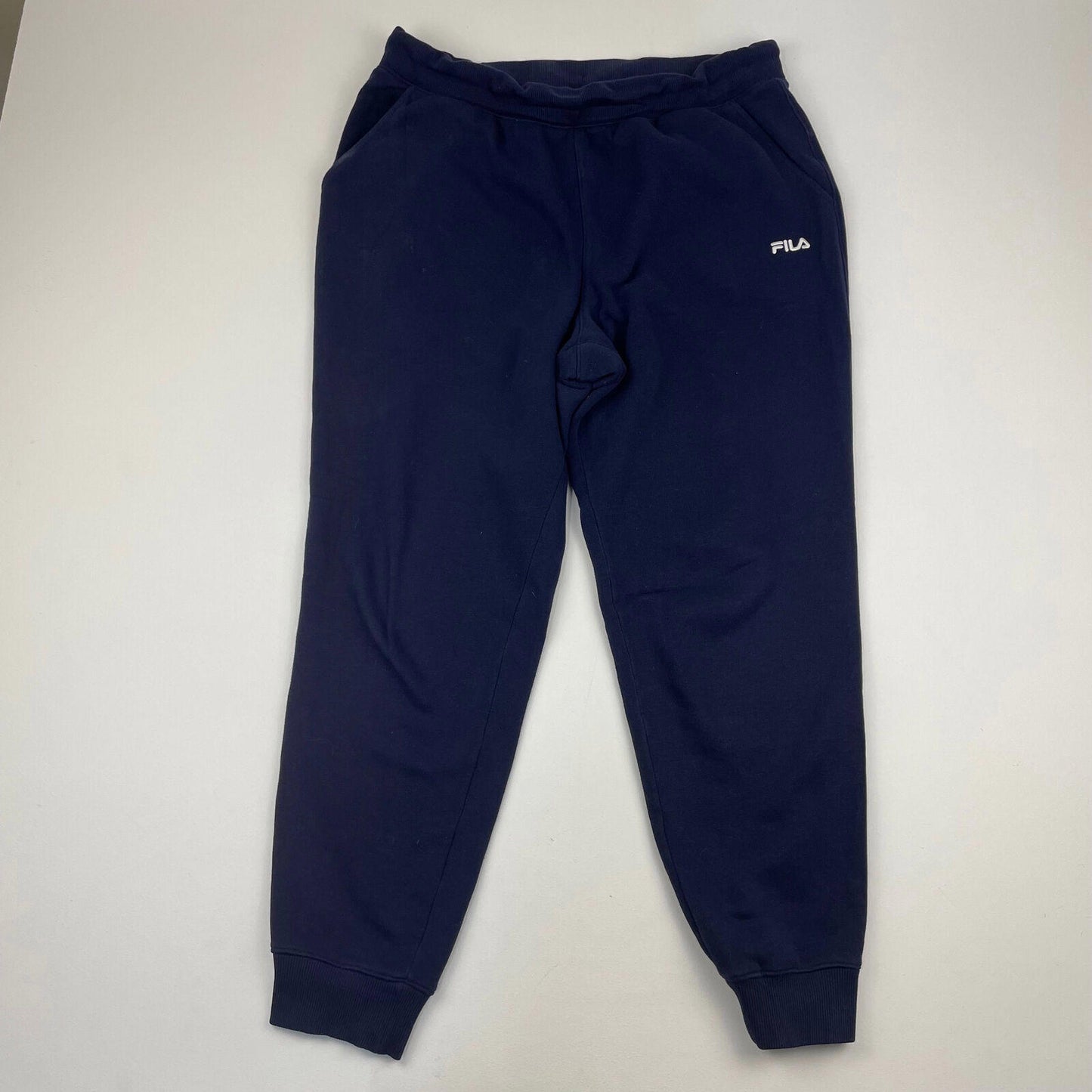 Men’s Blue FILA Joggers , Small Spellout , Size Large