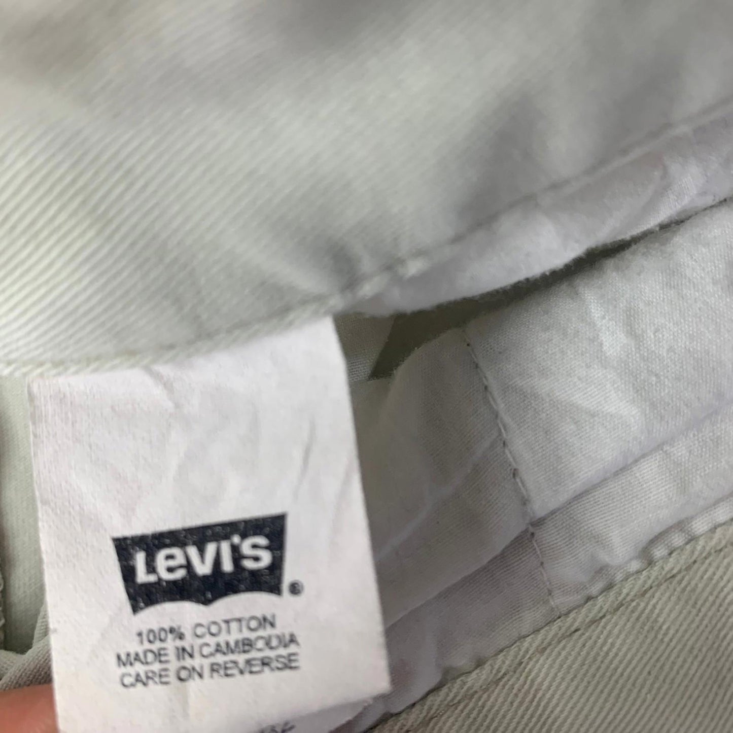 Levi's Chino Trousers Regular Fit Light Beige Mens W32 L32
