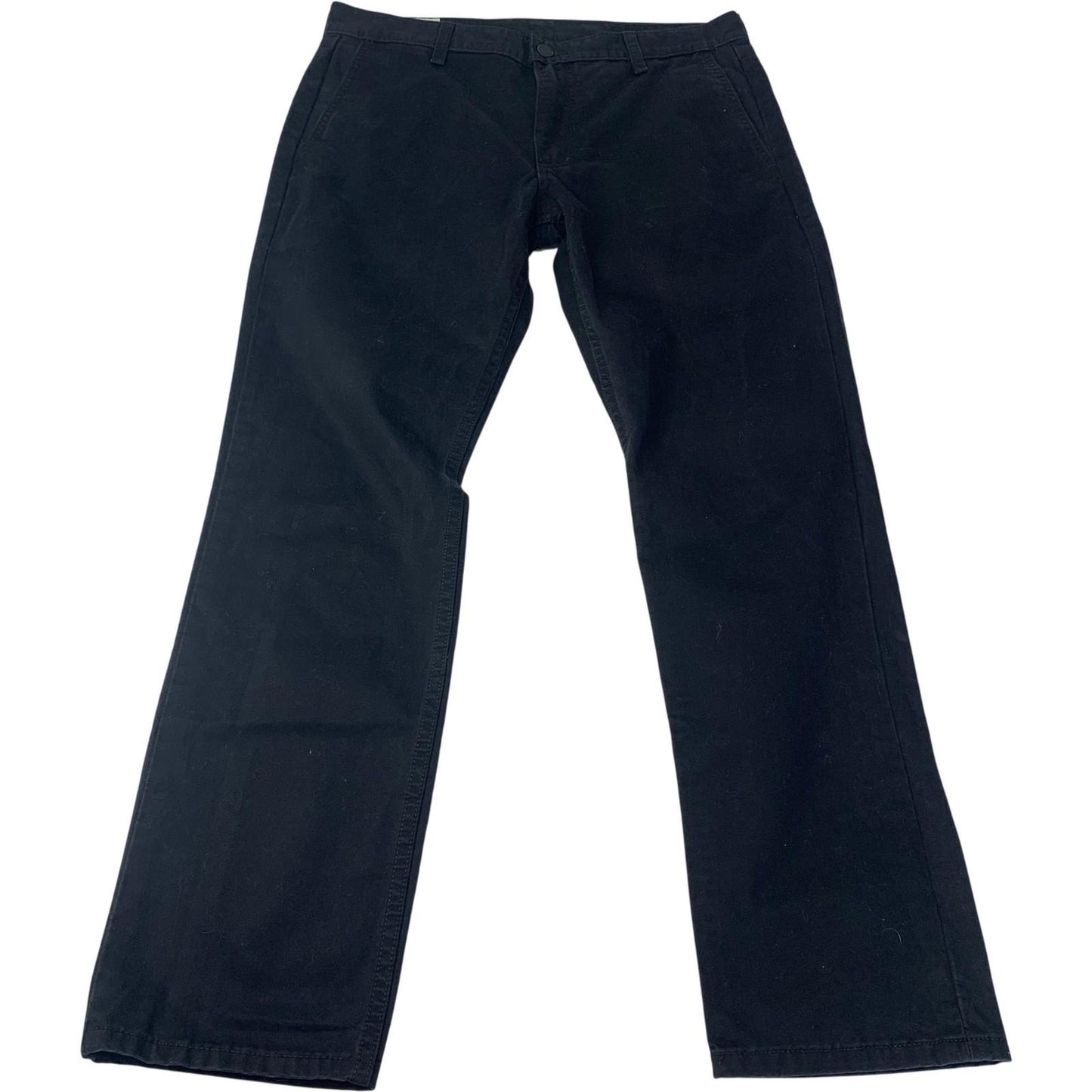 Levi's Original Chino Straight Leg Black Trousers Mens 33x30