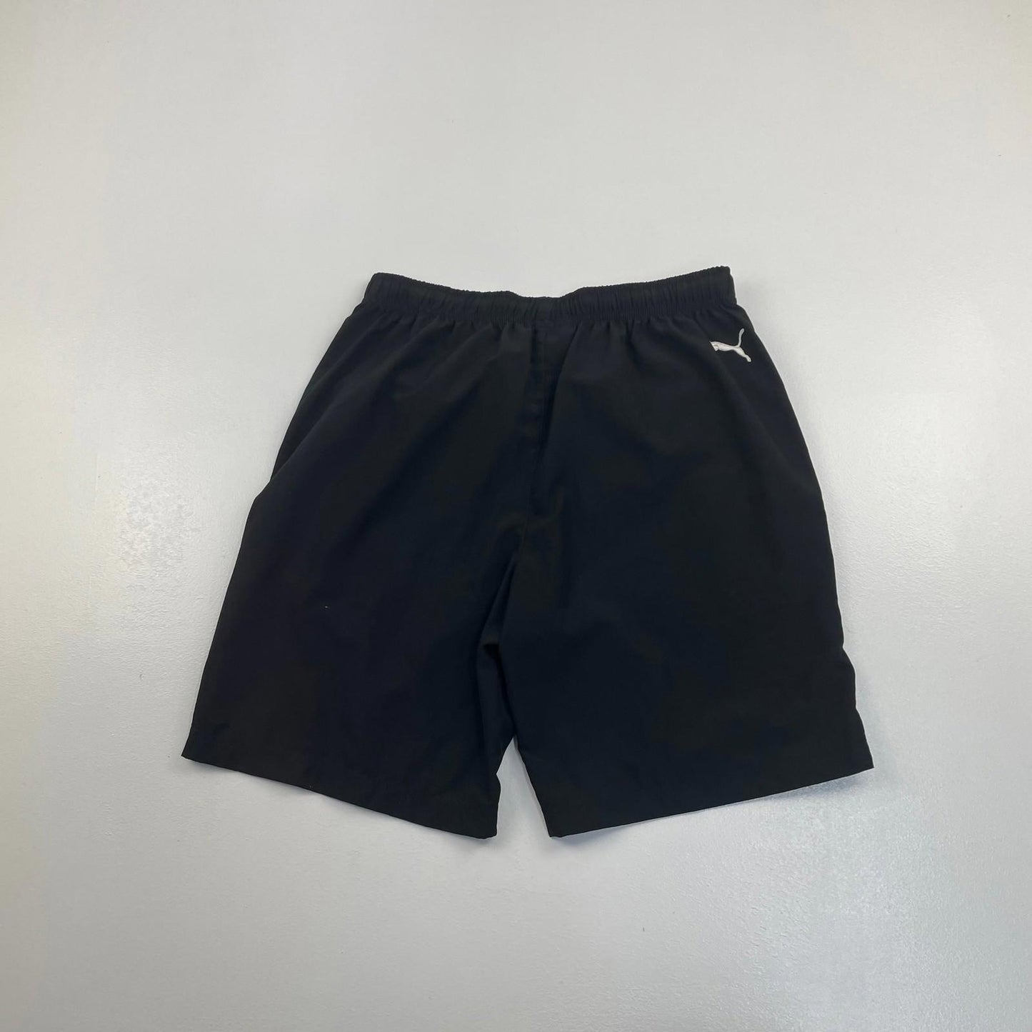 PUMA Activewear Shorts Black Drawstring Elastic Waist Mens Size S