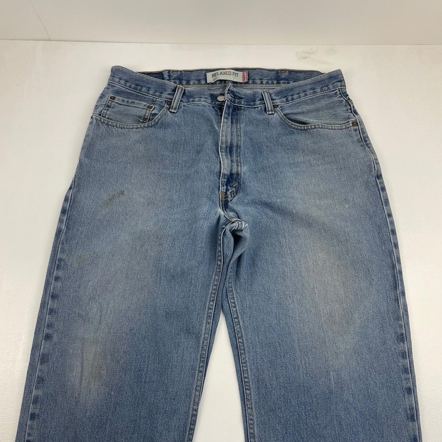 LEVI'S Relaxed Fit Jeans Light Wash Casual Classic Mens 38 X 30
