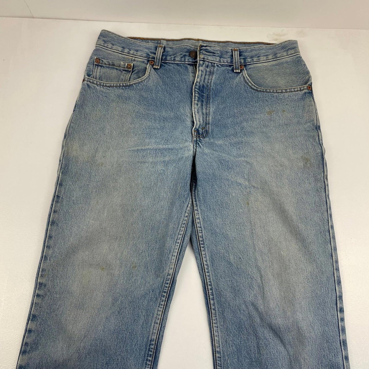 Levi's 501 Original Straight Leg Vintage Washed Denim Jeans Blue Mens W34 X L32