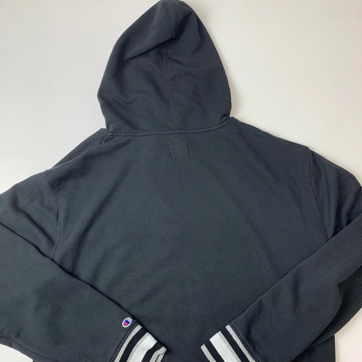 Women’s Champion Black Hoodie / 2XL / XXL / Embroidered Logo / Cropped