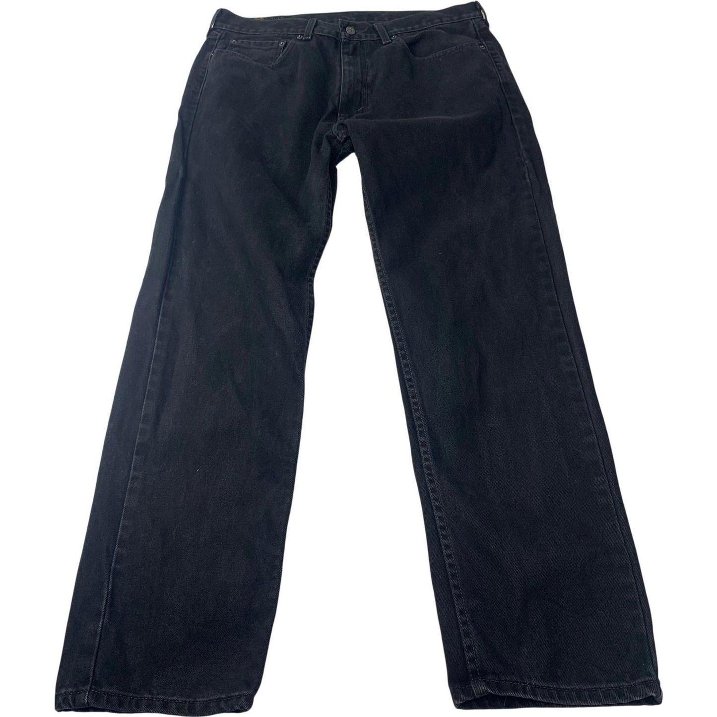 Levi's 505 Regular Straight Jeans Black Denim Men's W36 L32