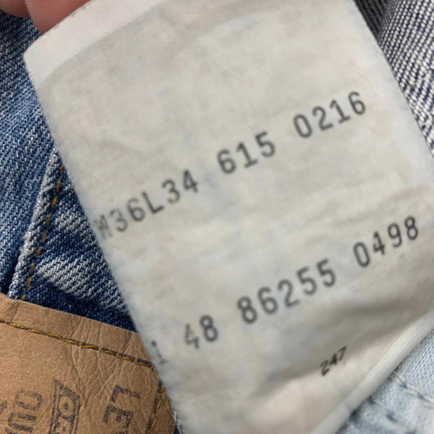 LEVI STRAUSS & CO Jeans Straight Leg Light Wash Denim Mens W36 L34