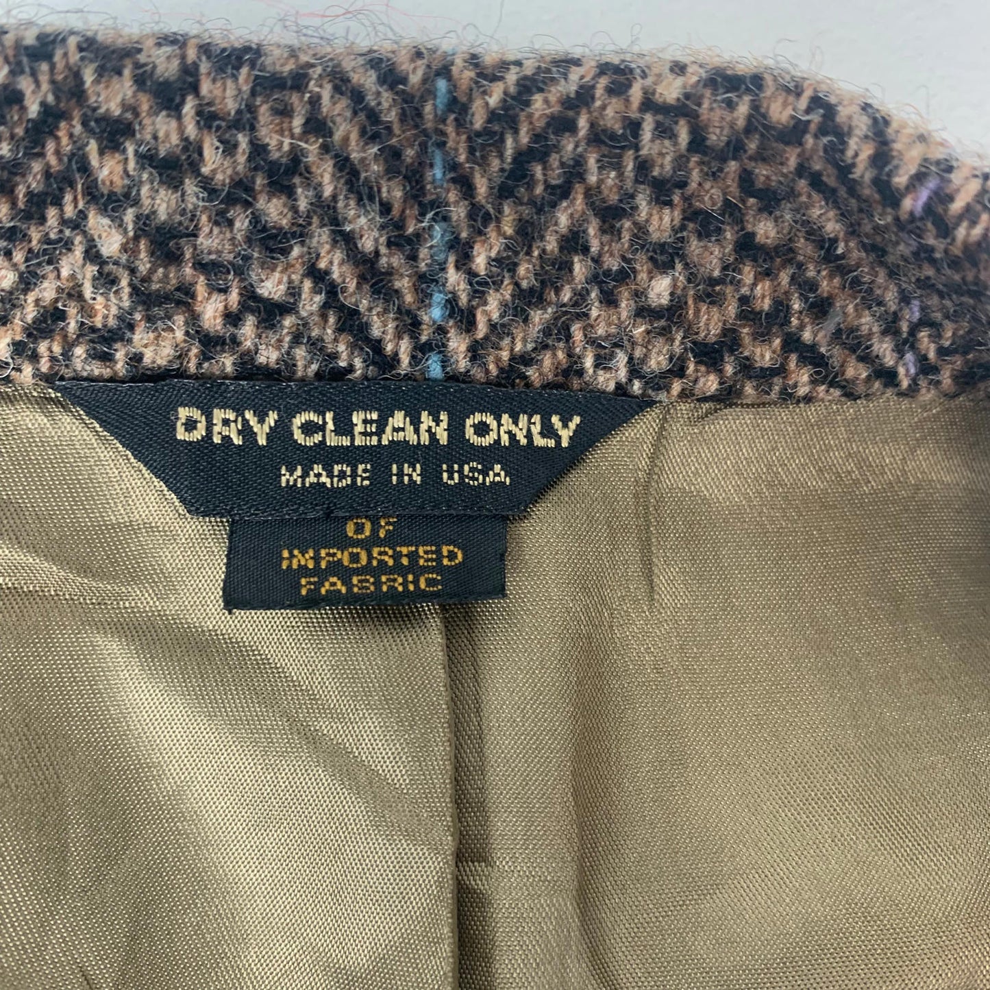 Men’s CLUB ROOM Harris Tweed Jacket / Brown / 44 L