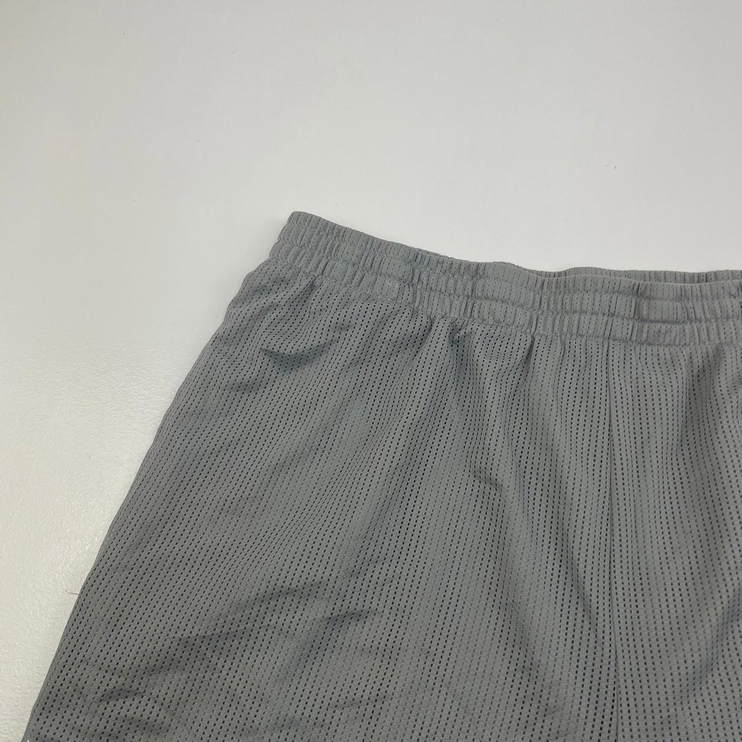 STARTER Mesh Athletic Shorts Grey Elastic Waist Breathable Mens M