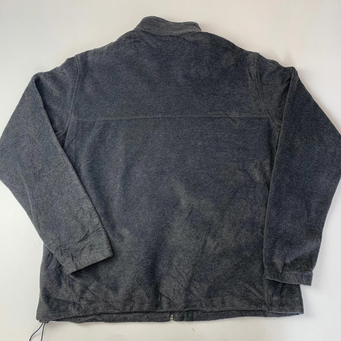 Columbia Fleece Jacket Full Zip Softshell Grey Mens XL