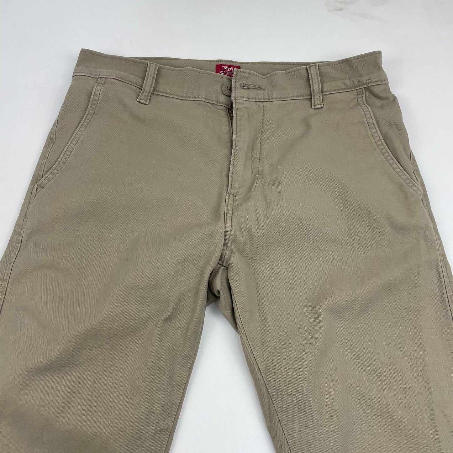 Levi's XX Chino Standard Fit Trousers Casual Beige Mens W29 L30