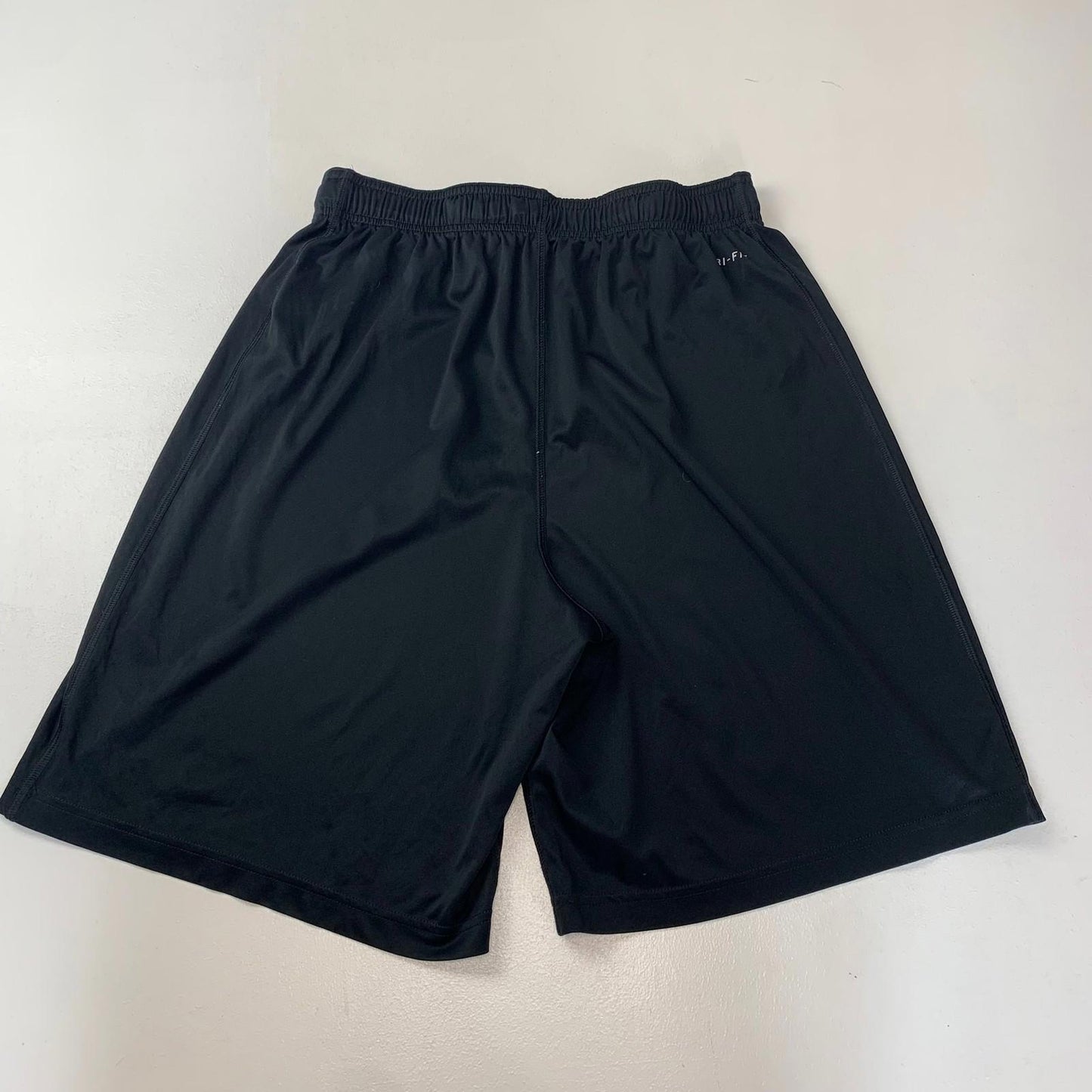 NIKE Dri-FIT Basketball Shorts Elastic Waist Black Mens Large 34-36