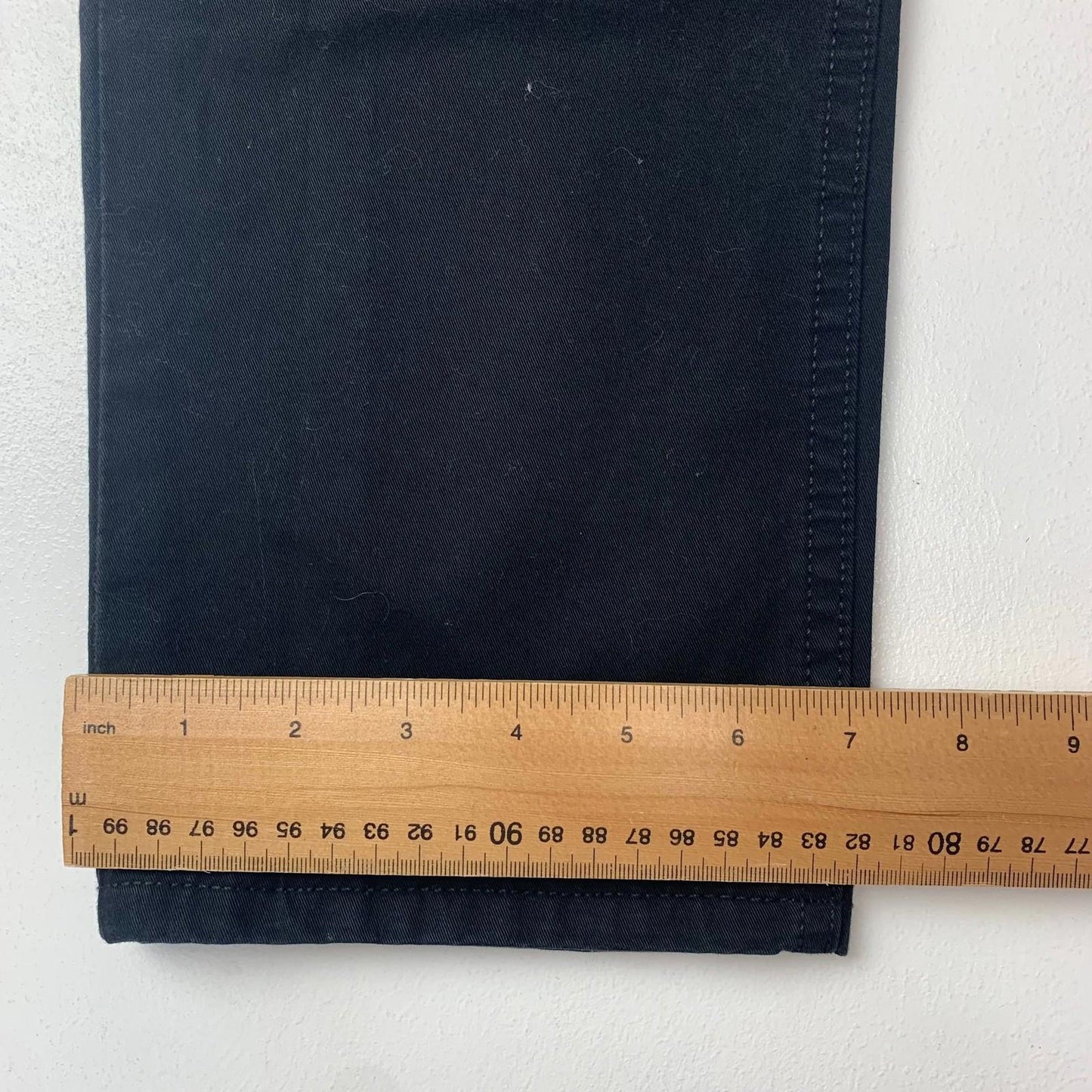 Levi's Original Chino Straight Leg Black Trousers Mens 33x30